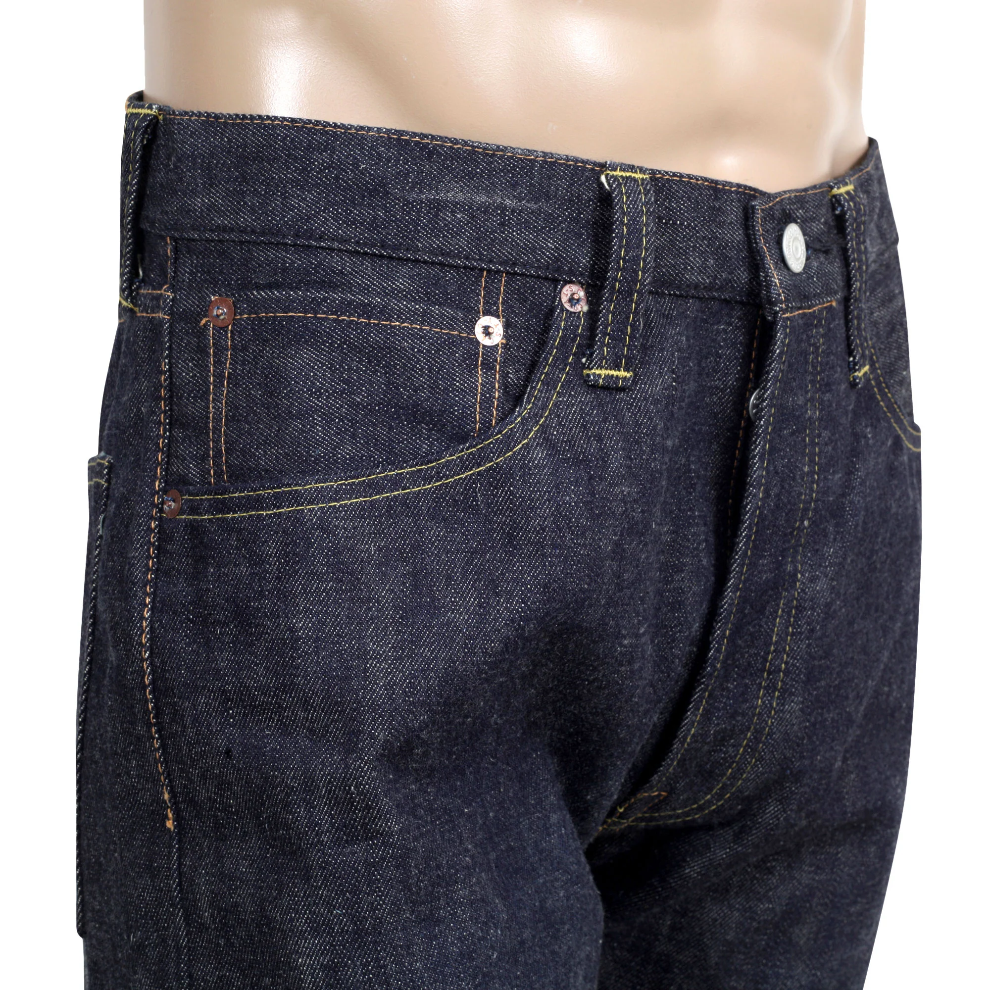 Raw SC40304N Regular Fit Non Wash 16.25oz Indigo Denim Jeans CANE8662 - Image 8