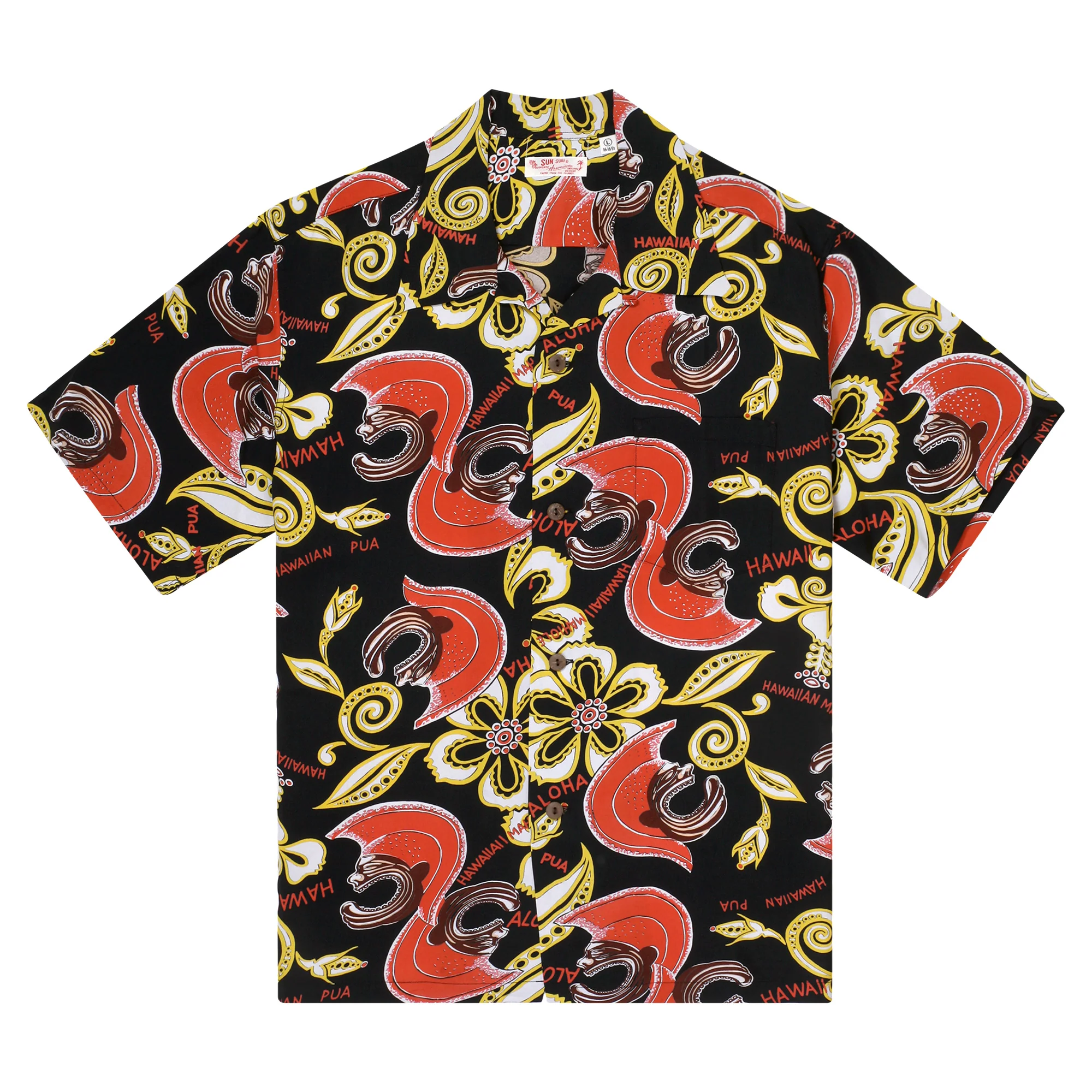 Mahiole Printed SS38333 Rayon Made Black Hawaiian Shirt SURF11097 - Image 6