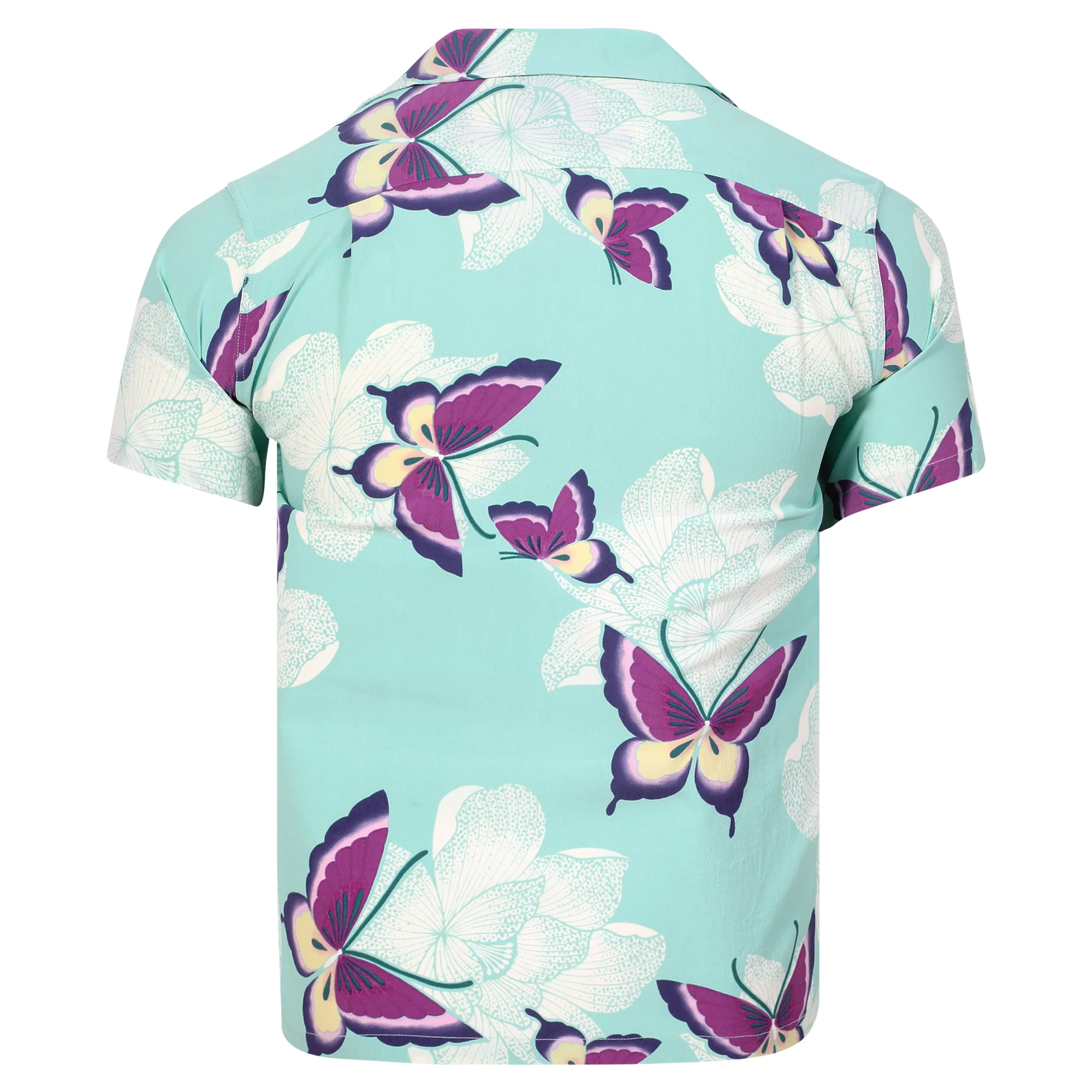 Mariposa Rayon SS38325 Short Sleeve Blue Hawaiian Shirt SURF11091 - Image 2