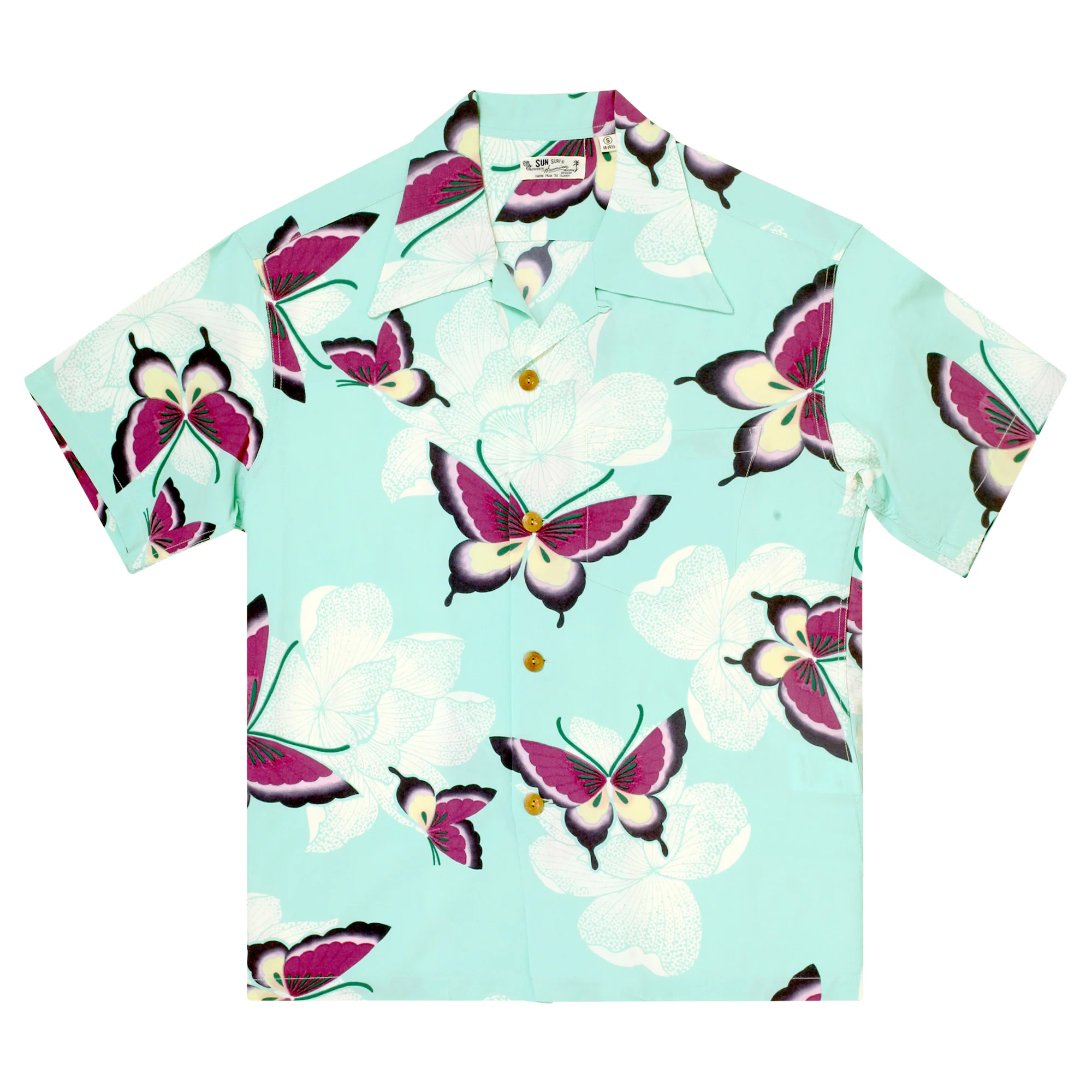 Mariposa Rayon SS38325 Short Sleeve Blue Hawaiian Shirt SURF11091 - Image 6
