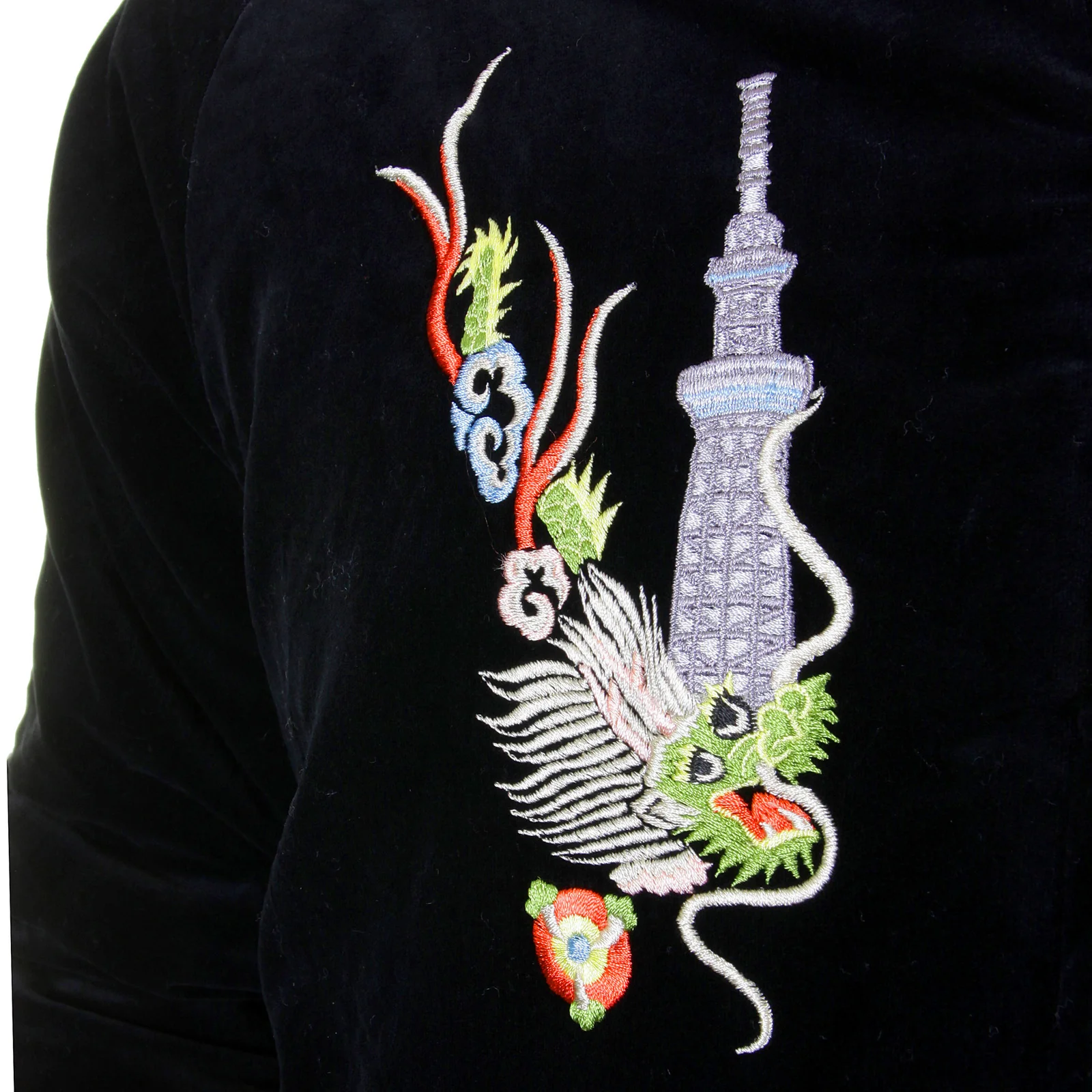 Tokyo Musashi Dragon Embroidered TT12420 Black Suka Jacket TOYOSC1084A - Image 8