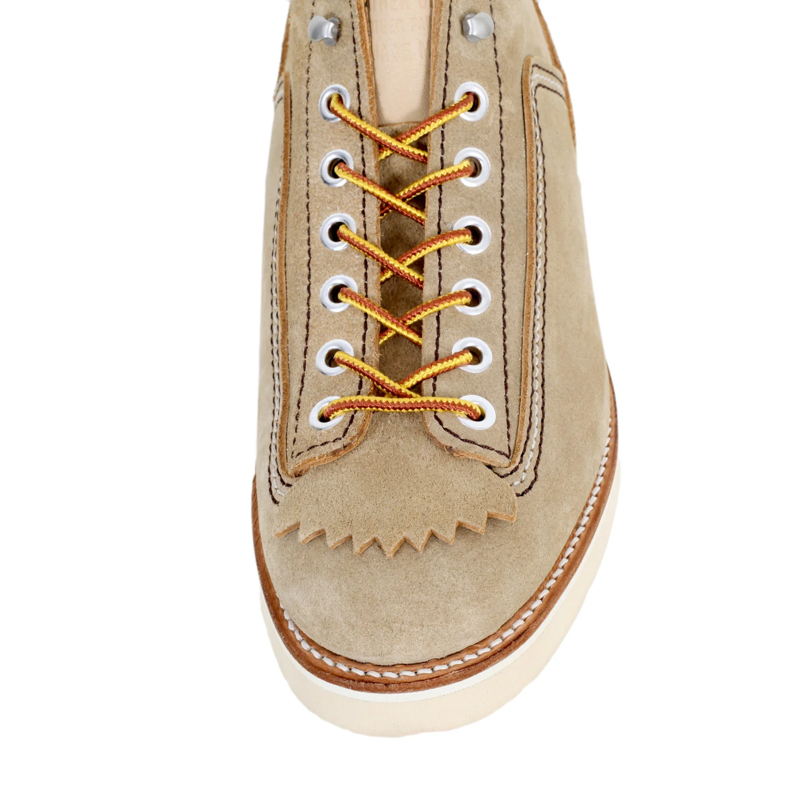 Mens Beige Suede Calf F01616 High Lace Up Hunter Work Boots CANE4474 - Image 9
