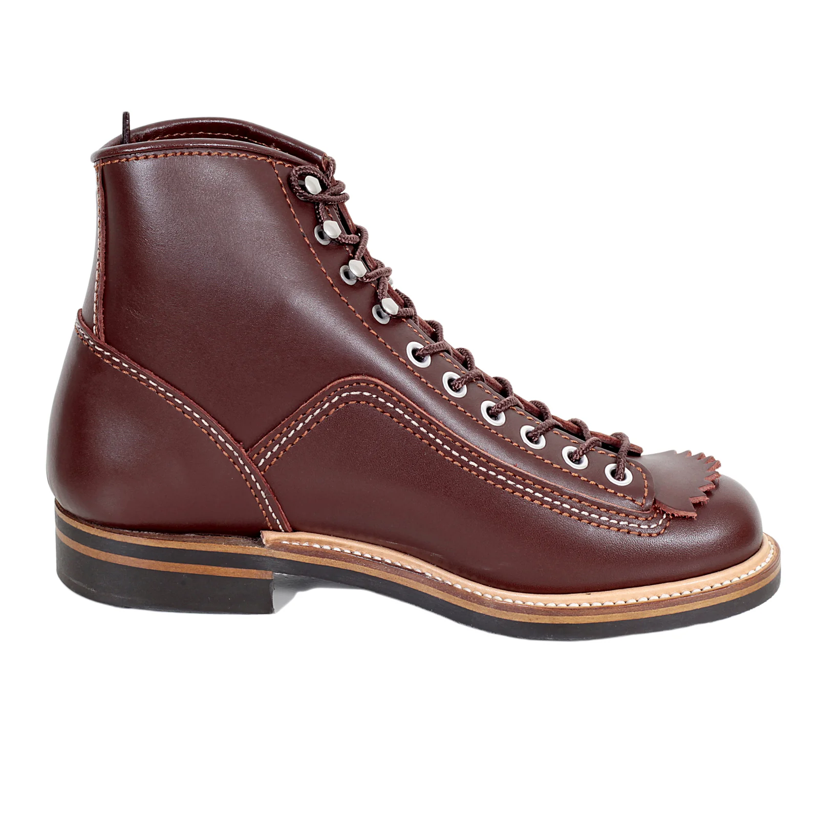 Brown Leather Calf F01615 High Lace Up Carpenter Work Boots CANE4450 - Image 5