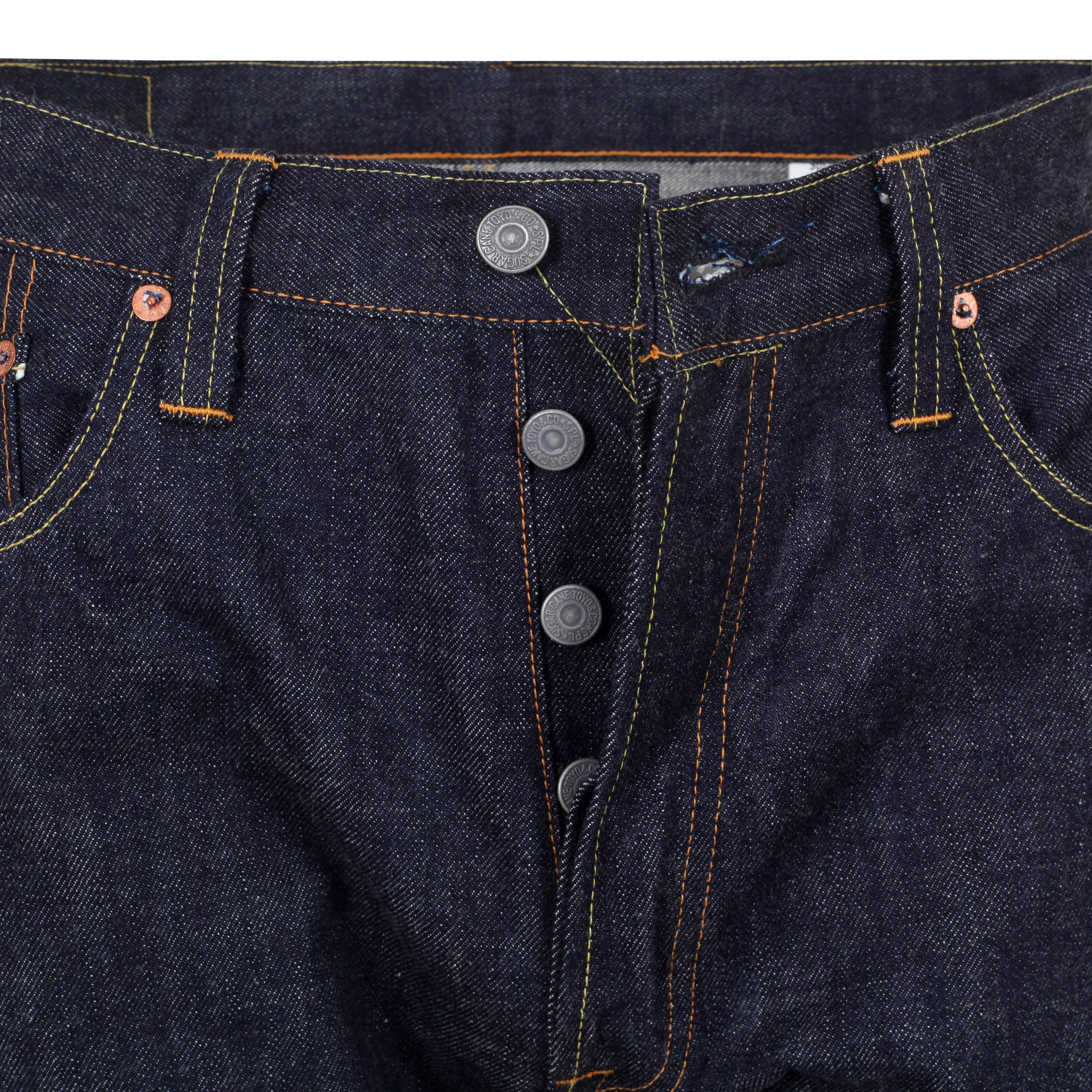 Dead Stock SC41872N Made in USA 1947 Non Wash 13oz Raw Jeans CANE10616 - Image 6