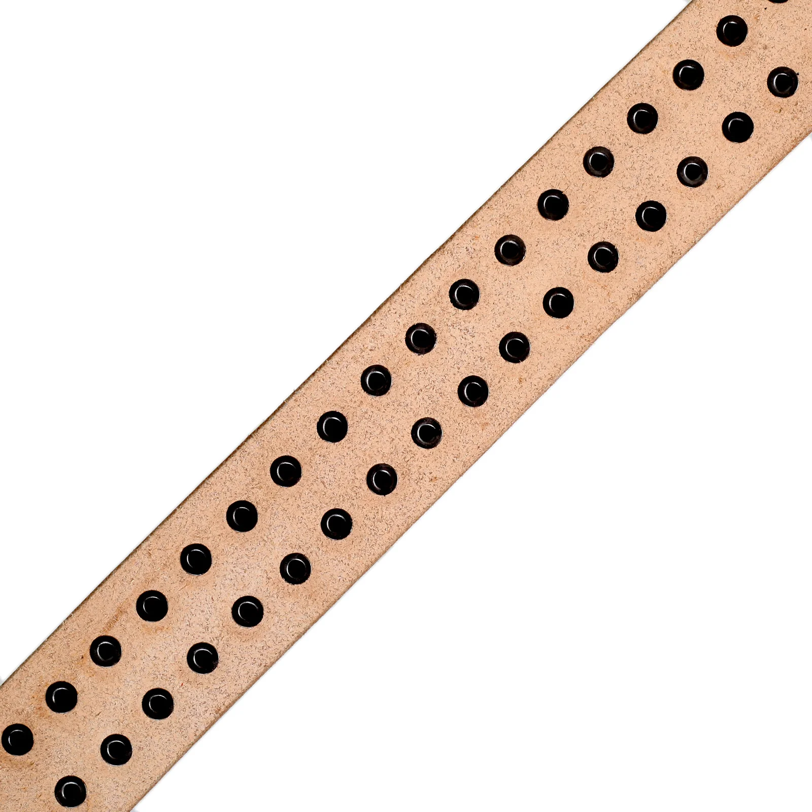 Beige Cowhide SC02322 Leather Garrison Belt with Studs CANE5728 - Image 5