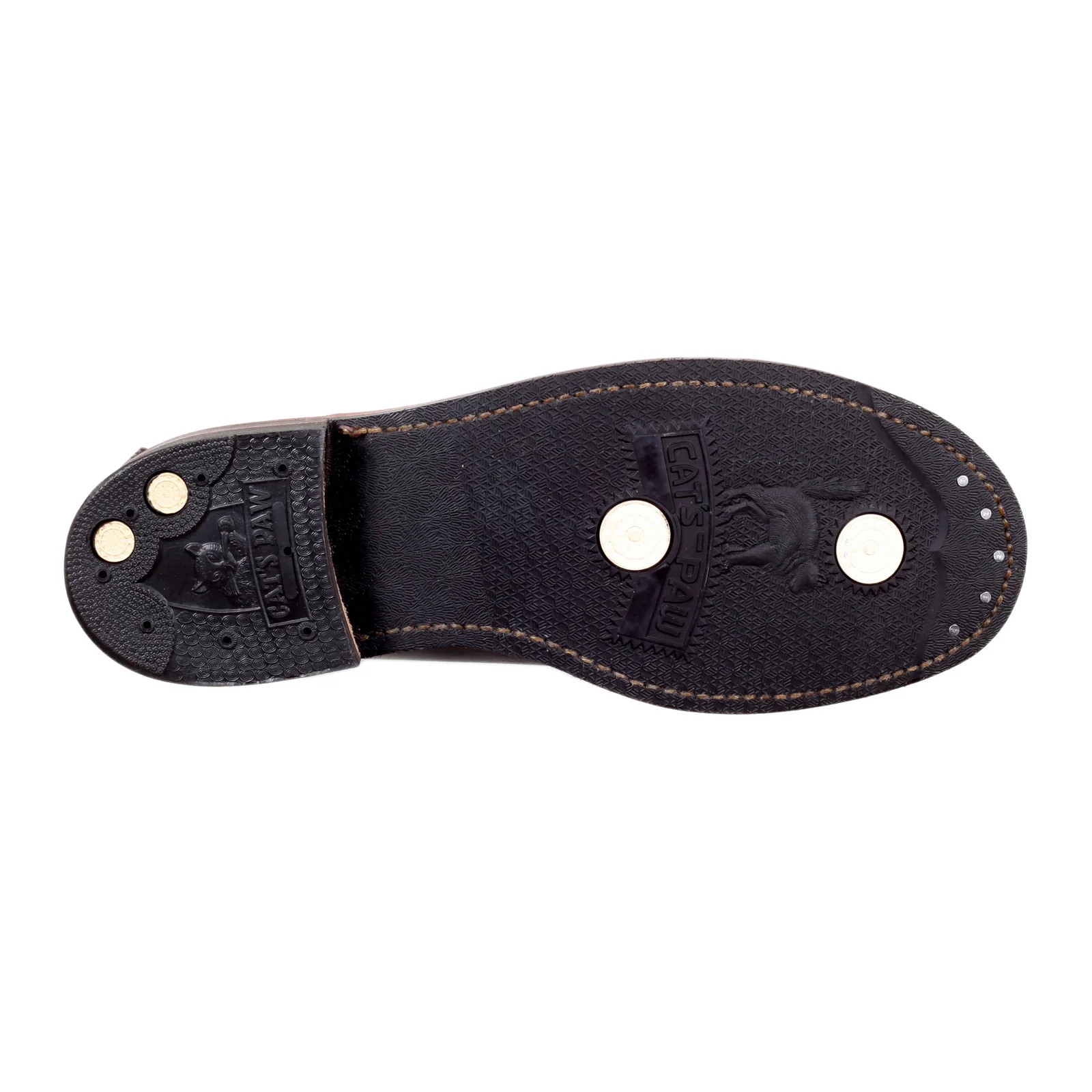 Mens Brown Leather Wood Cutter Lone Wolf Boots with Cats Paw Sole CANE5068 - Image 4