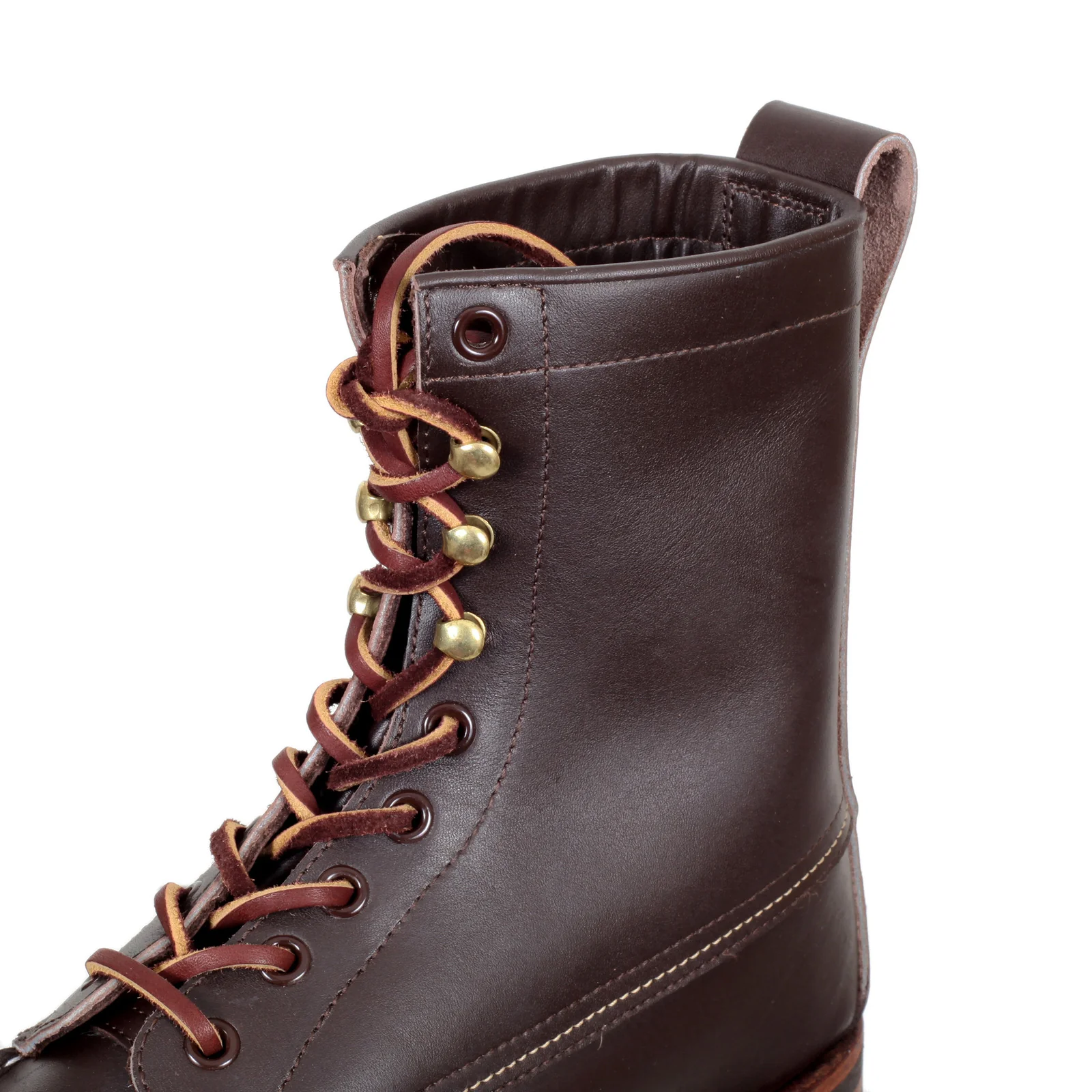 Mens Brown Leather Wood Cutter Lone Wolf Boots with Cats Paw Sole CANE5068 - Image 6