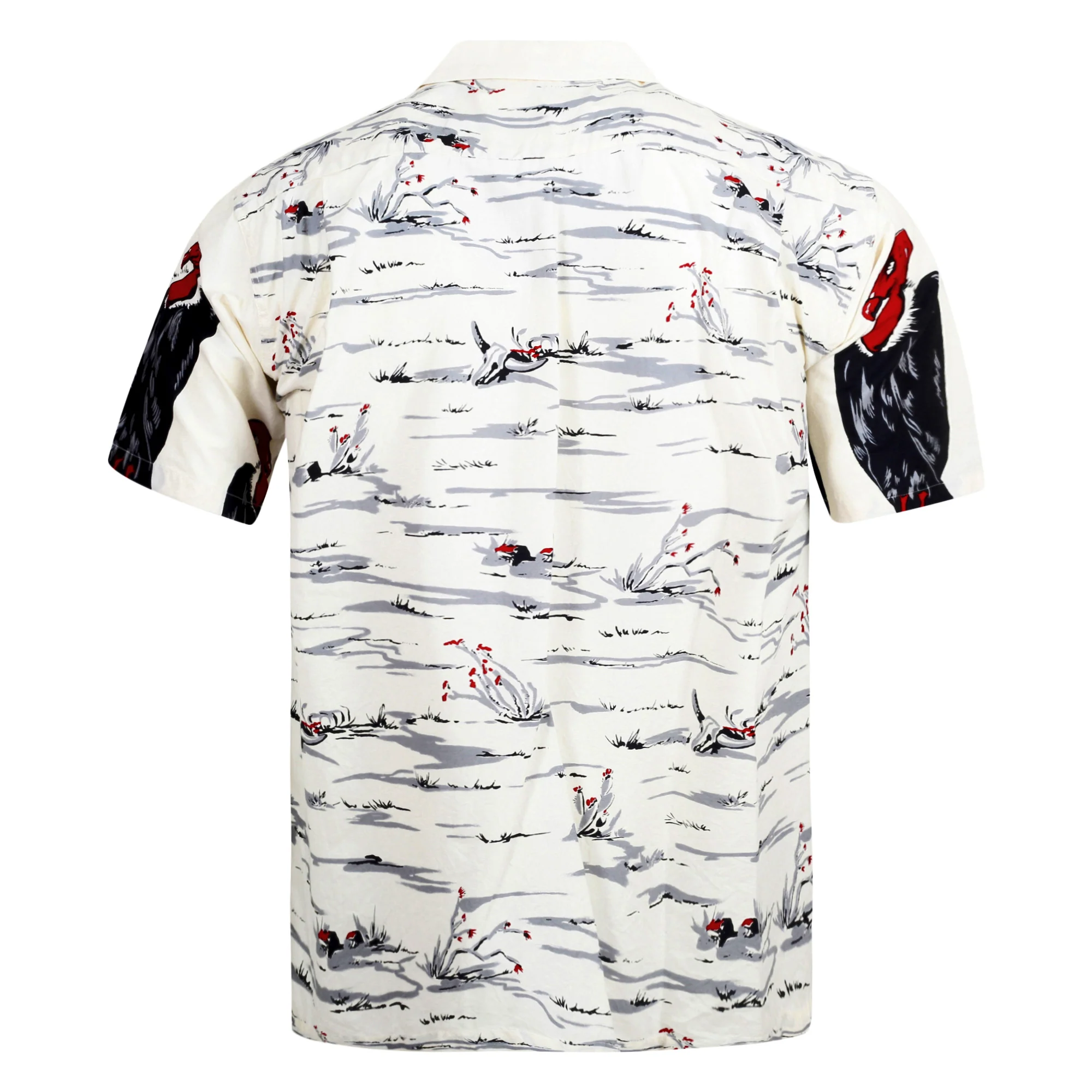 Condor Printed Broad Cotton SH38120 Off White Hawaiian Shirt SoH10096 - Image 2