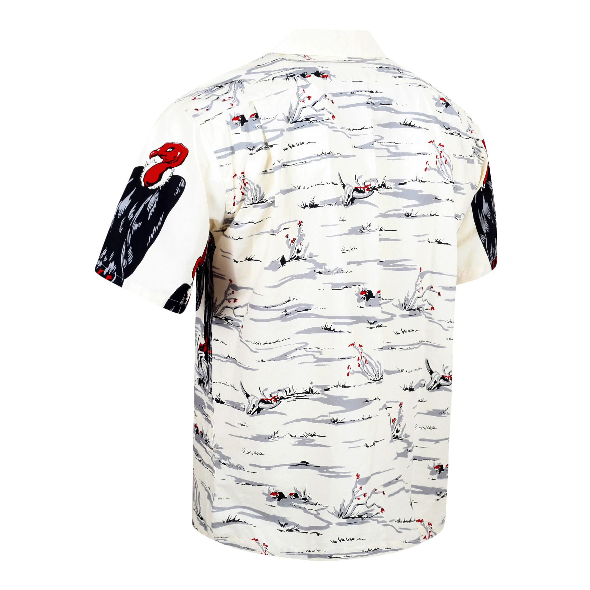 Condor Printed Broad Cotton SH38120 Off White Hawaiian Shirt SoH10096 - Image 7