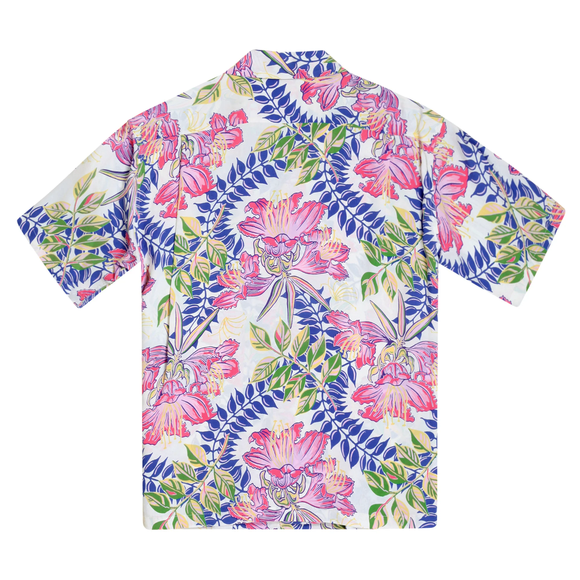 Off White SS38035 Orchid Bloom Short Sleeve Hawaiian Shirt SURF10263 - Image 8