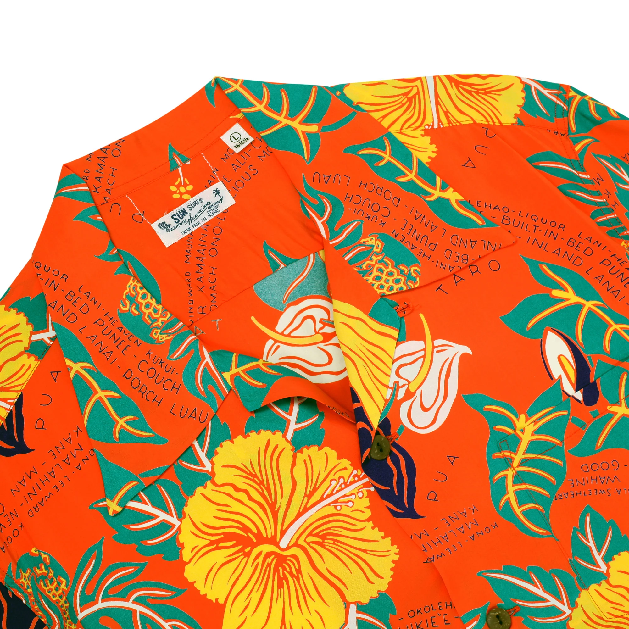Romantic Hawaiian Nicknames SS38332 Hawaiian Shirt in Orange SURF11096 - Image 5