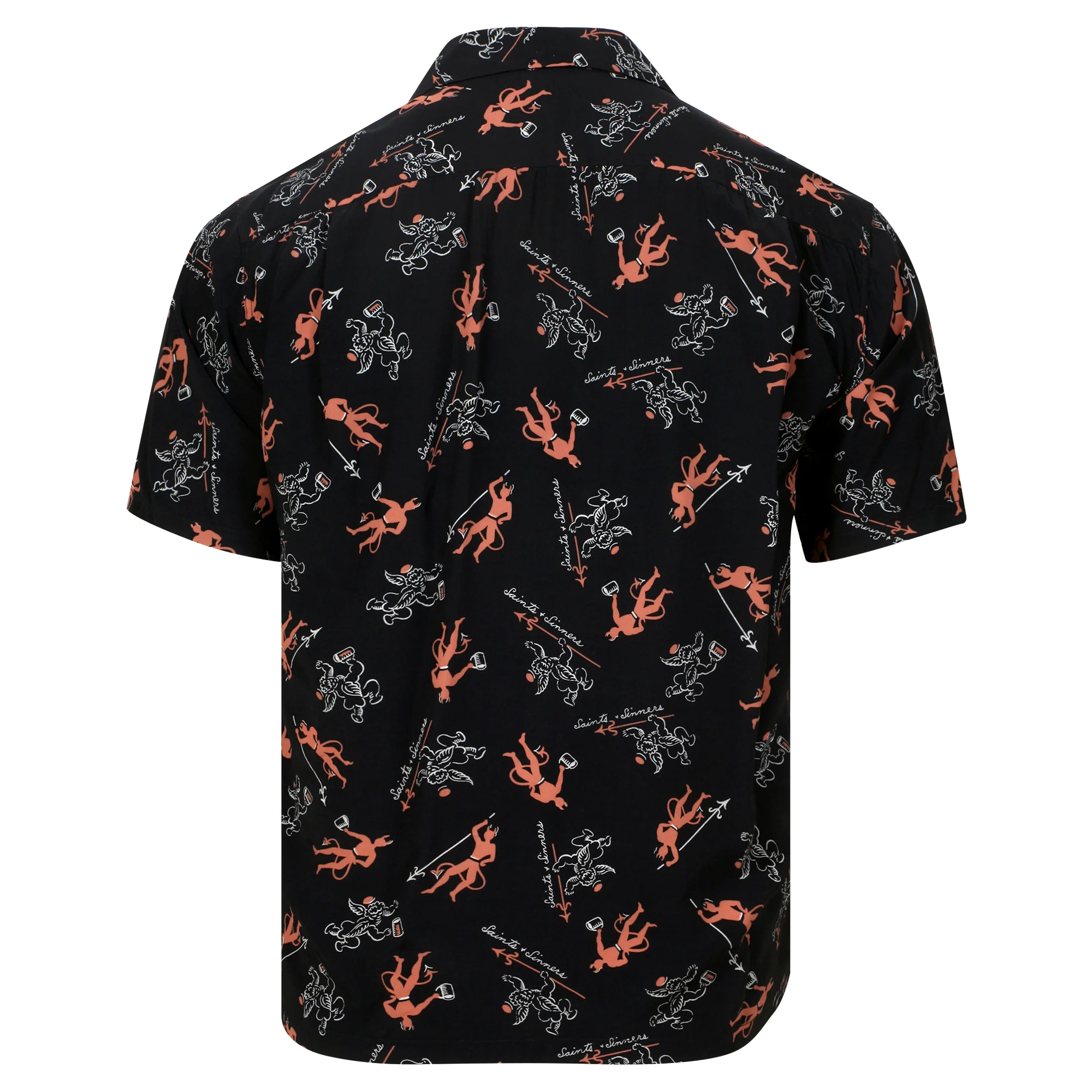 Saints and Sinners SH38391 Black Short Sleeve Hawaiian Shirt SoH11086 - Image 2