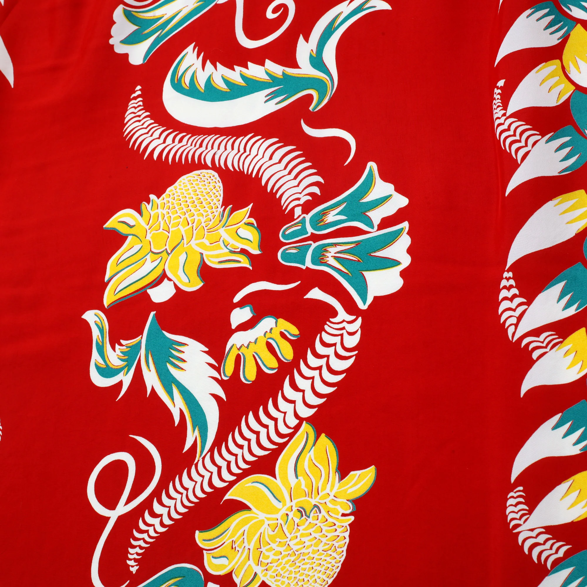 Shimmering Border Print SS38326 Hawaiian Shirt in Wine Red SURF11093 - Image 5