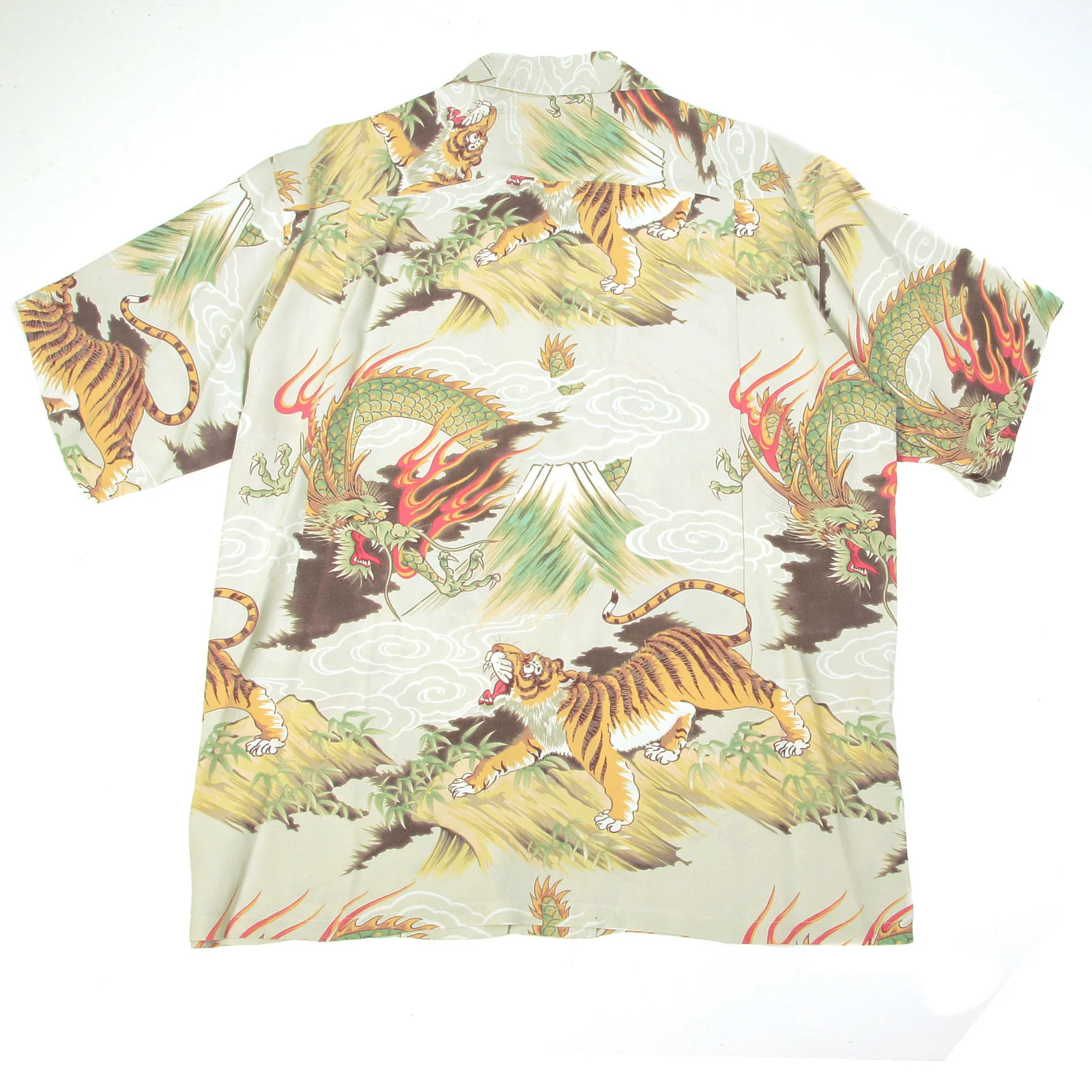 Shirt Sun Surf Hawaiian shirts SS33334 Hawaiian Fighting Dragon & Tiger Shirt - Image 3