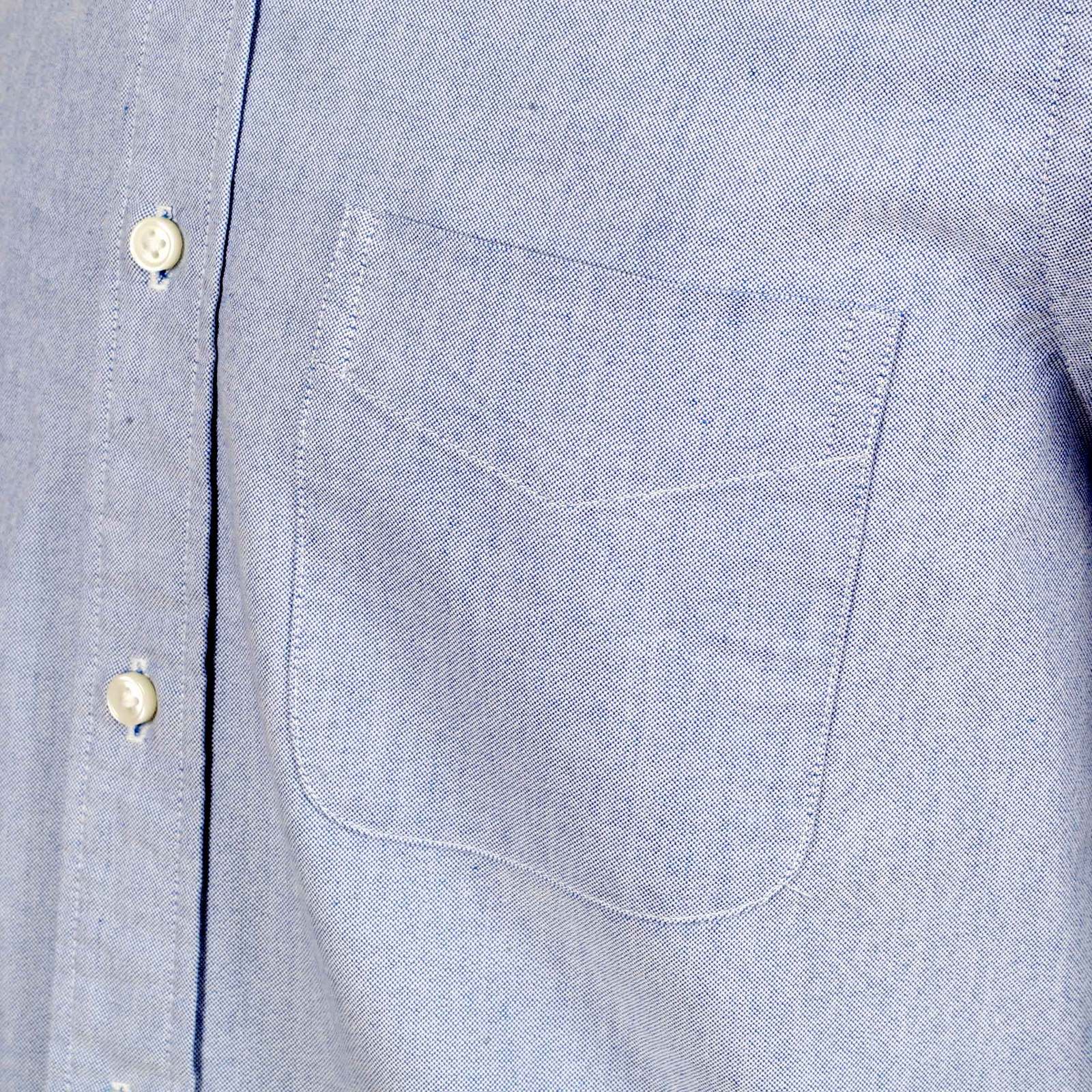 Blue Slim Fit SC25910 Classic Button Down Oxford Shirt CANE4447 - Image 5