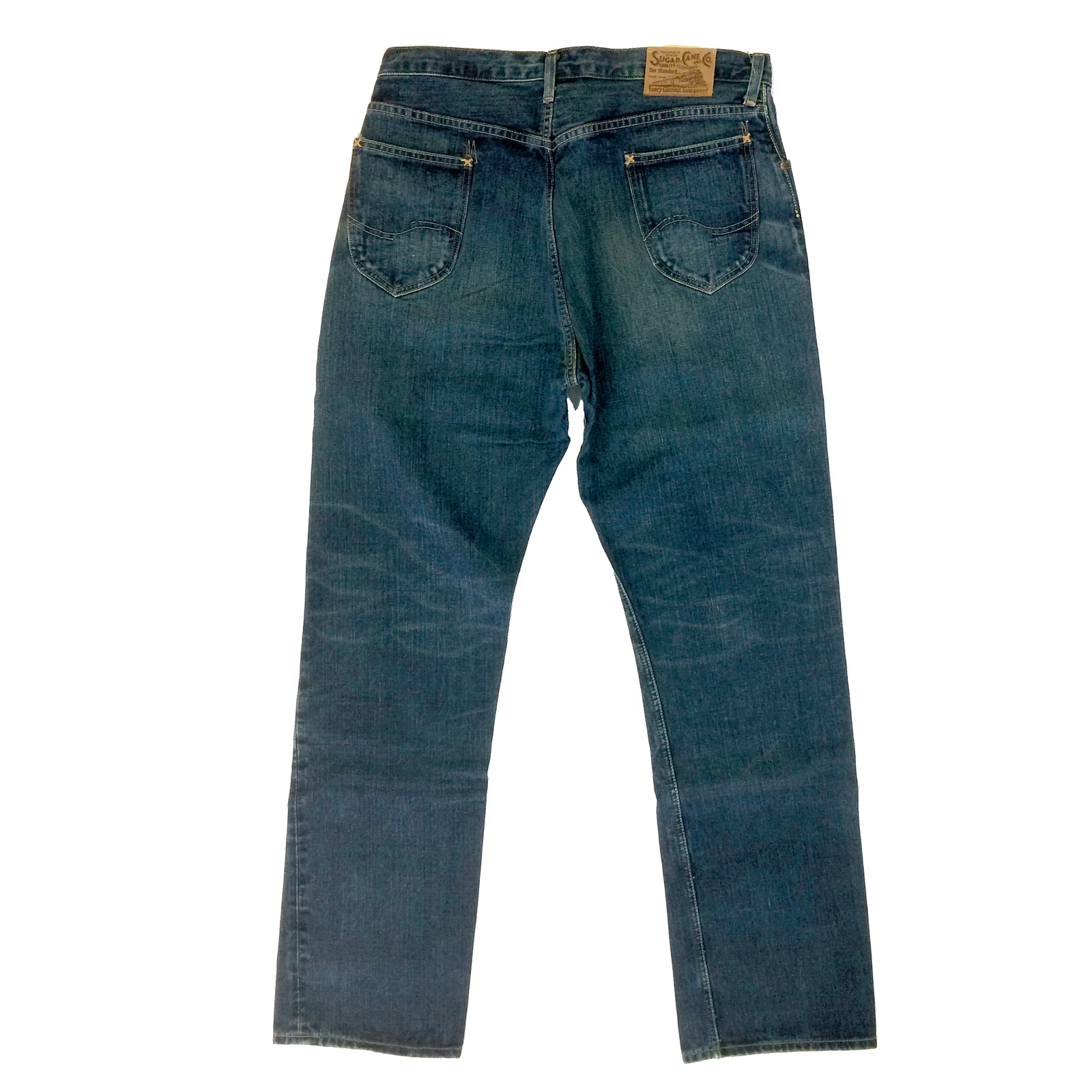 Dark Blue Vintage Cut Hard Wash SC41945H Selvedge Denim Jeans CANE5248 - Image 3