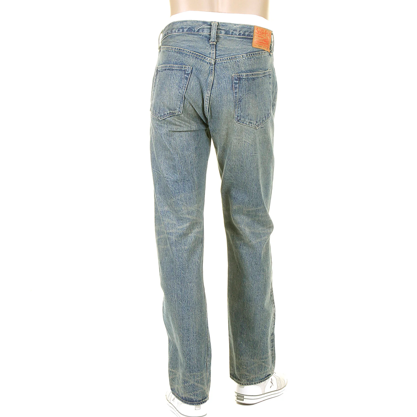 Vintage Hard Wash Light Blue SC41947H Selvedge Denim Jeans CANE5252 - Image 6