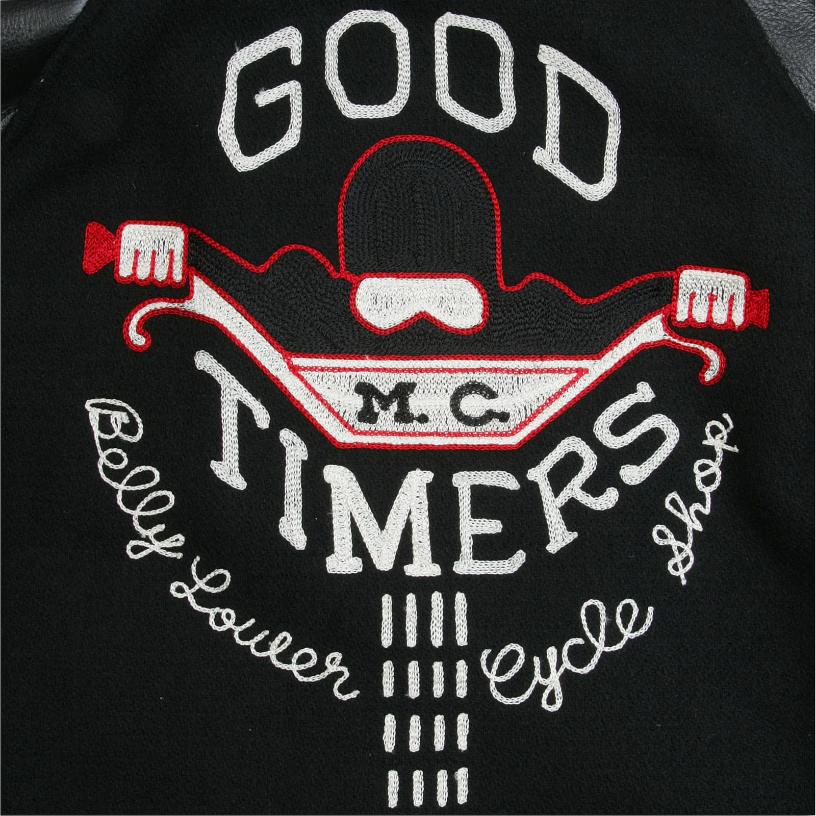 Good Timers Embroidered WV11376 Raglan Sleeve Varsity Jacket WHIT3782 - Image 3