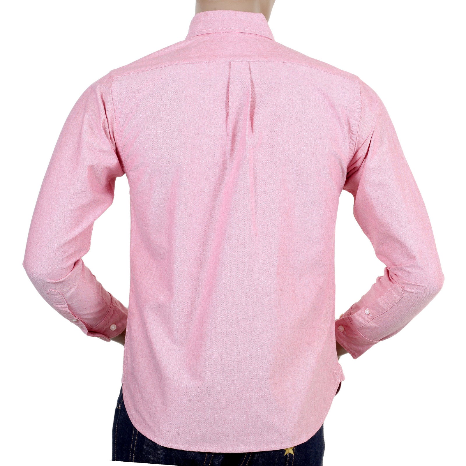Slimmer Fit Long Sleeve SC25910 Button Down Red Oxford Shirt CANE4448 - Image 3