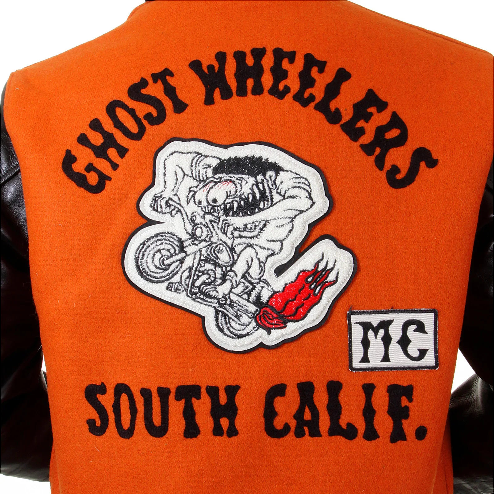 Sugar Cane WV12077 Whitesville 30oz Wool melton set in award Letterman Ghost Wheelers stadium jacket CANE2099 - Image 7