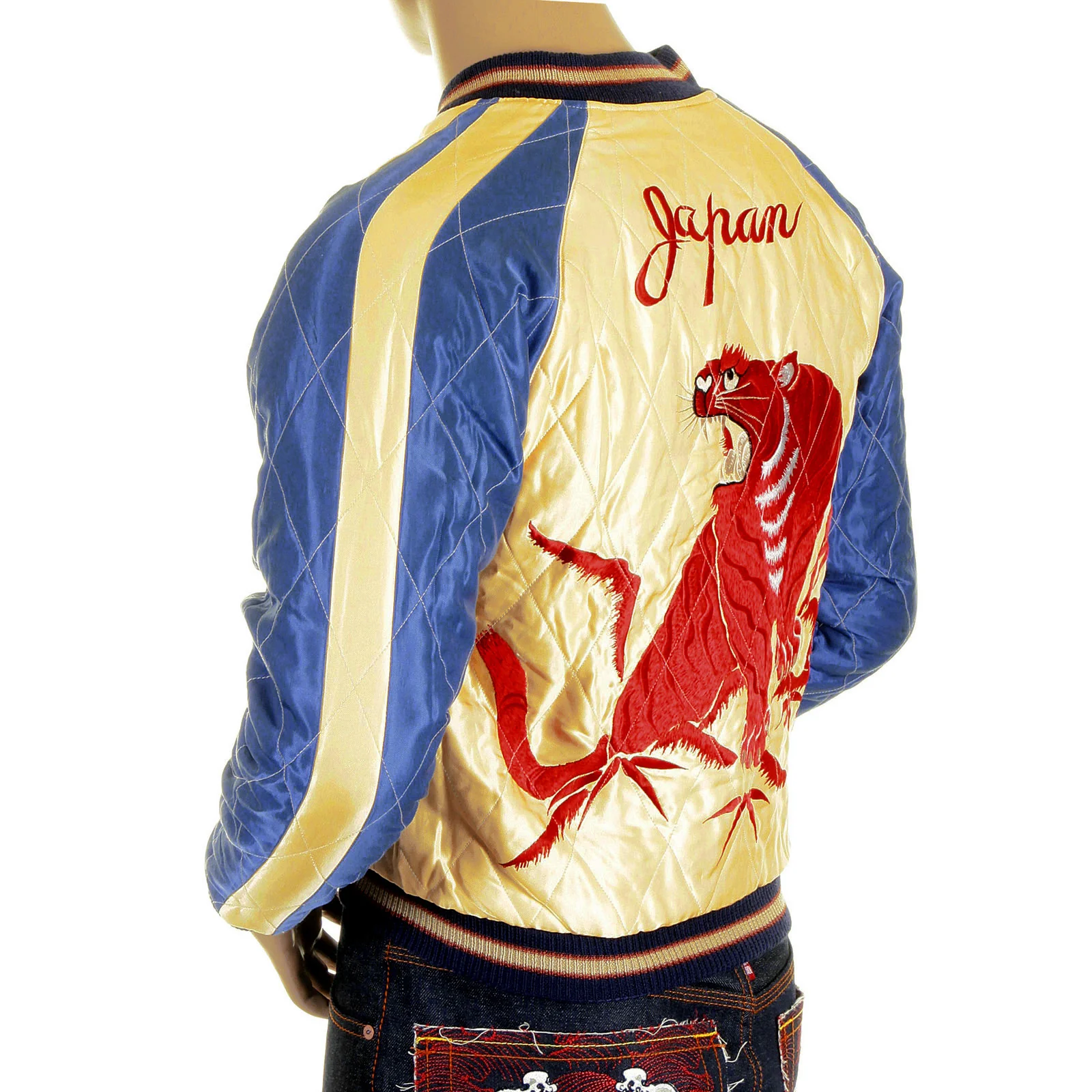 Fully Reversible TT11783 Tiger Embroidered Souvenir Jacket TOYO4233A - Image 5