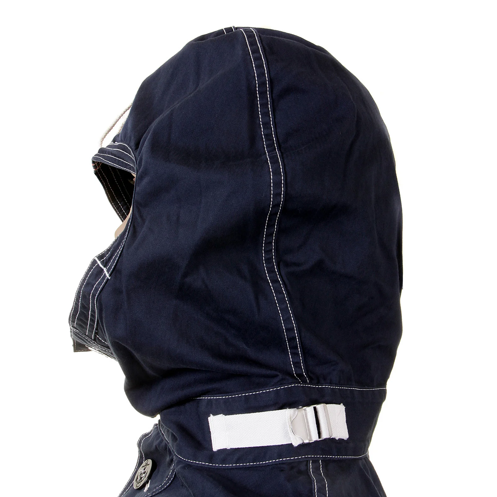Lightweight Full Zip SC12164 Navy Herringbone Hooded Jacket CANE2104 - Image 8