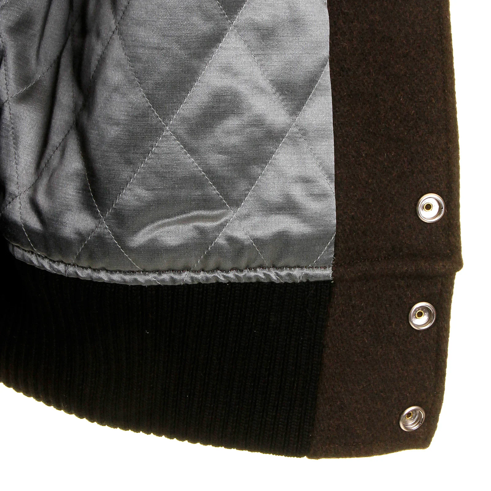 Sugarcane Mens Letterman WV12077 Melton Wool Brown and Dark Cream Flying Alligators stadium Jacket CANE2101A - Image 2