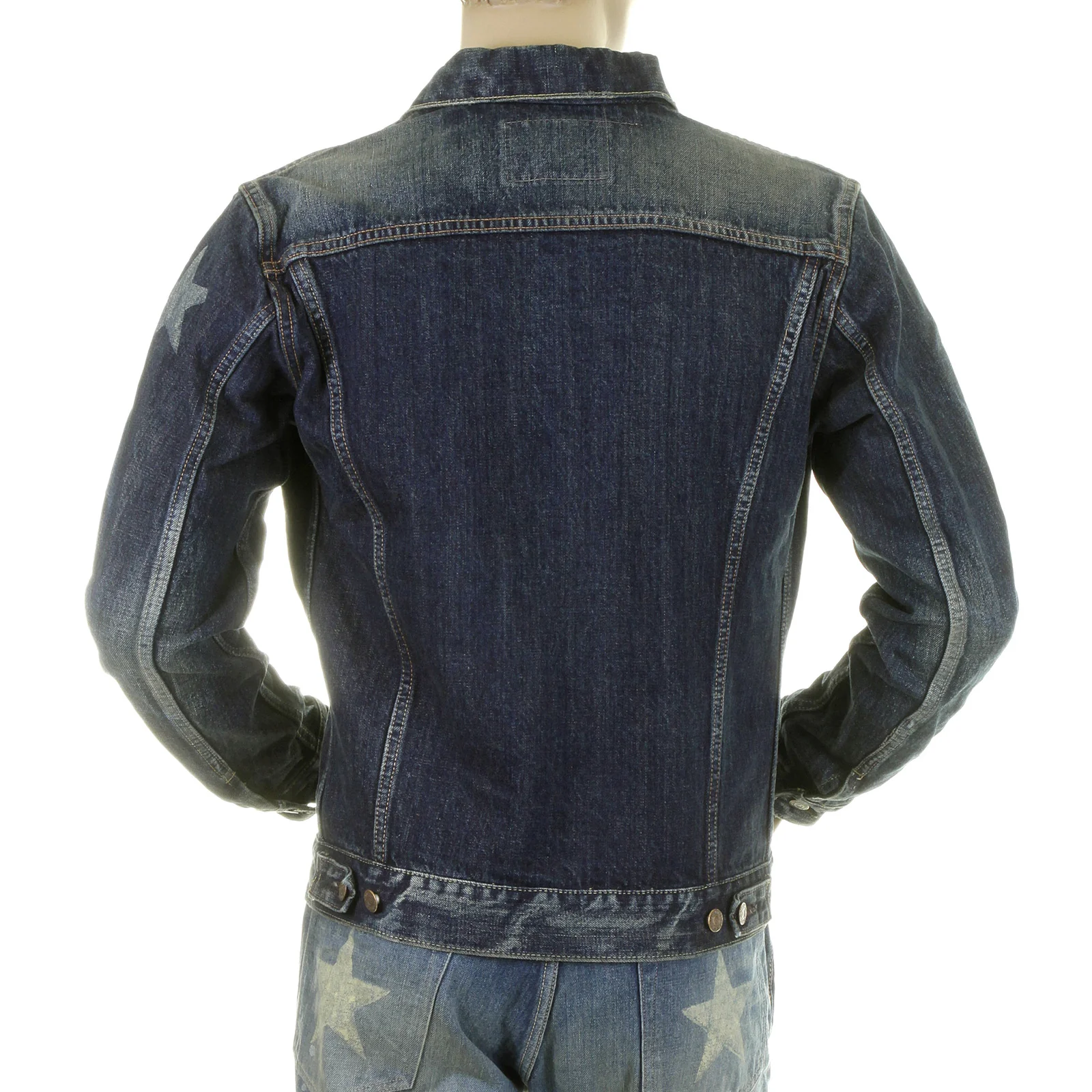 Vintage Lone Star 14oz Dark Hard Wash SC11901H Denim Jacket CANE2822 - Image 4