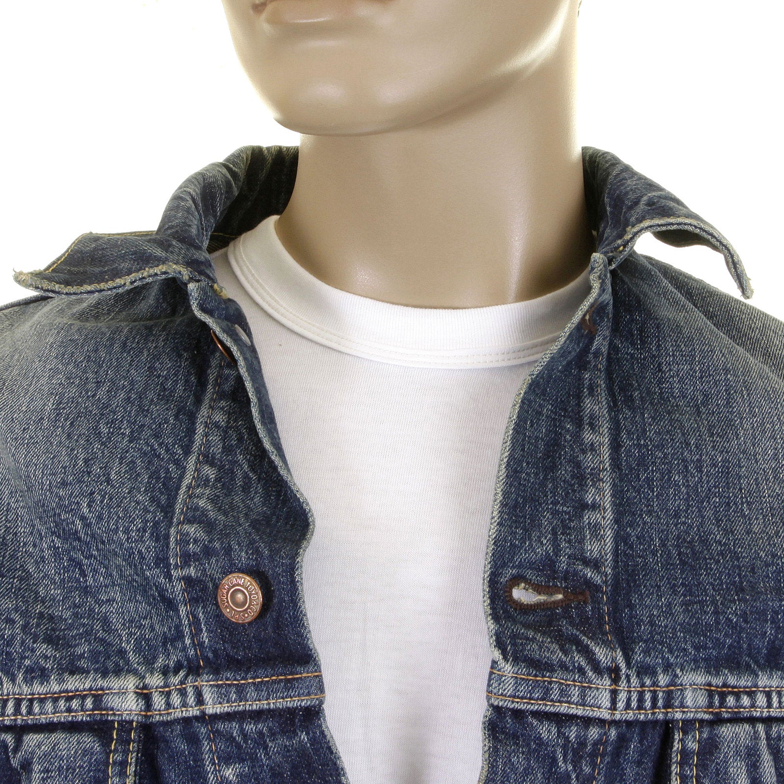 Vintage Lone Star 14oz Hard Light Wash SC11901H Denim Jacket CANE2829 - Image 6