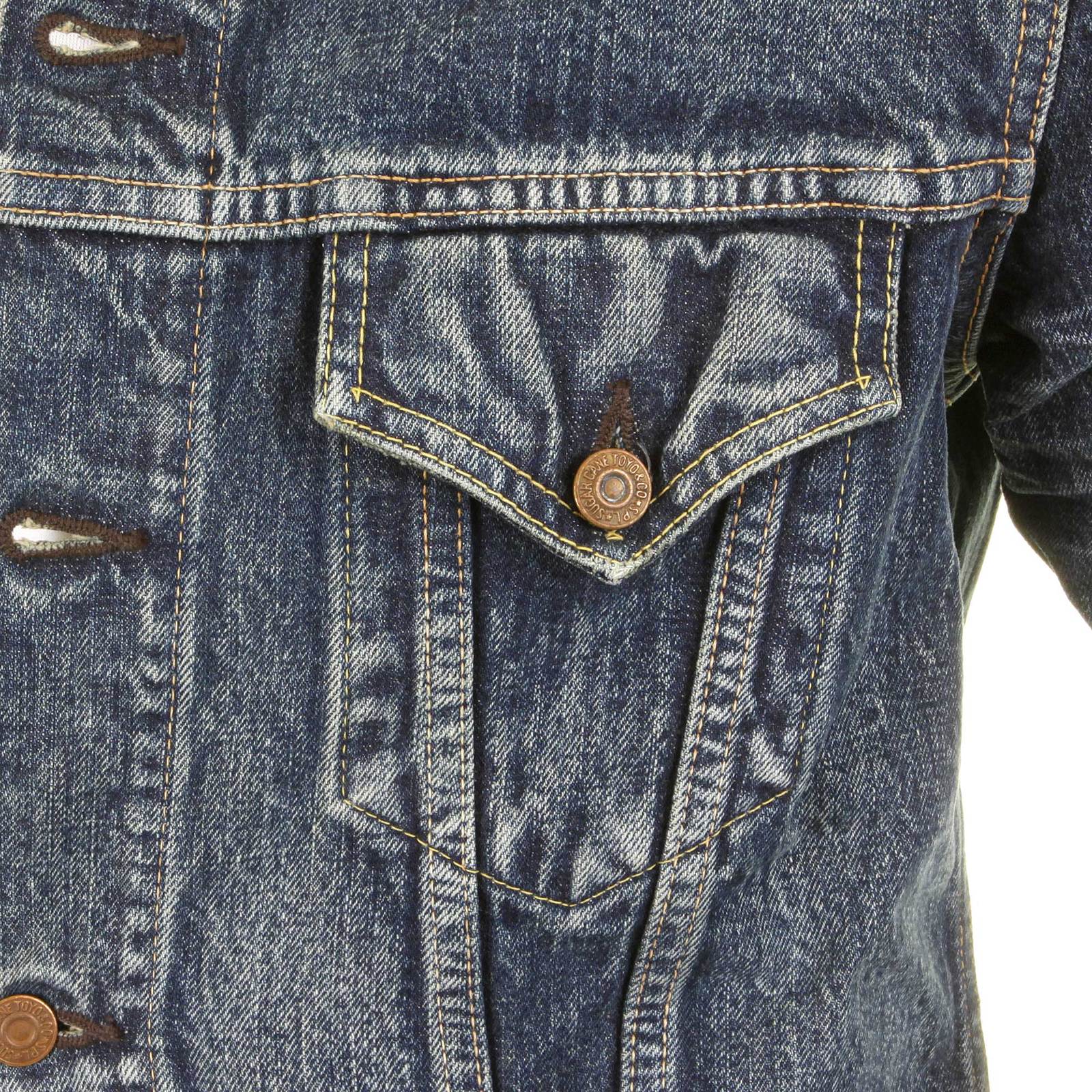 Vintage Lone Star 14oz Hard Light Wash SC11901H Denim Jacket CANE2829 - Image 8