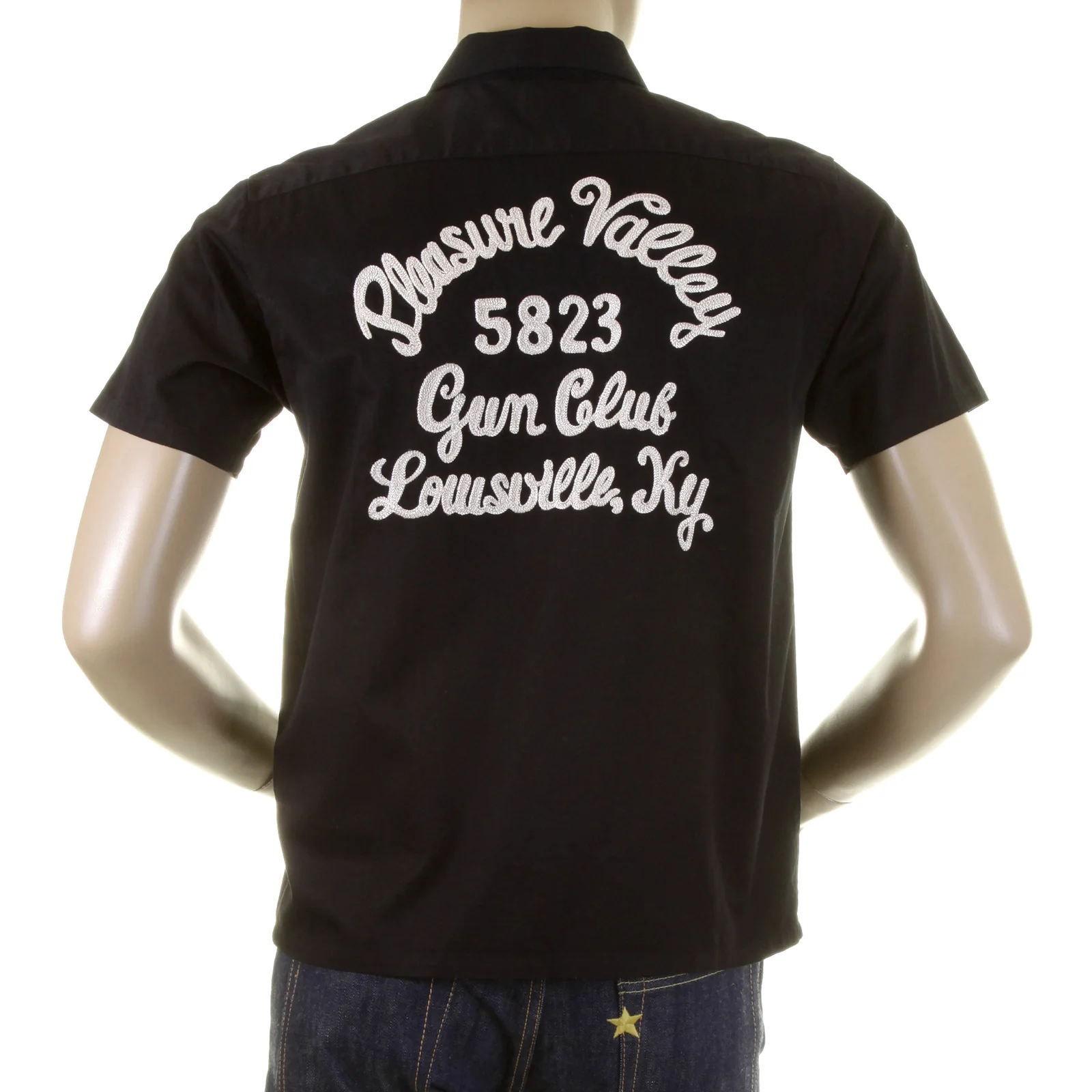 Sugarcane Mens SC35464 Short Sleeve Regular Fit Black Pleasure Valley Work Shirt CANE0246 - Image 8