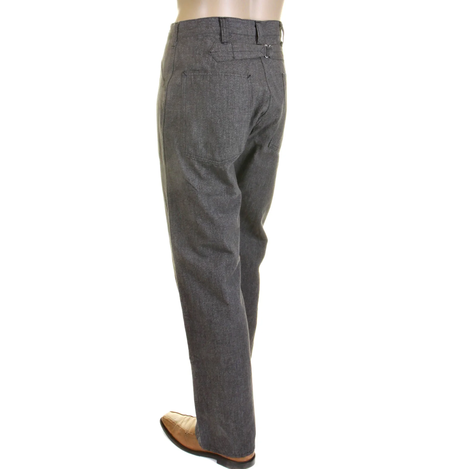 Loose Fit Vintage Cut SC40942 Charcoal Black Workwear Pants CANE0247 - Image 6