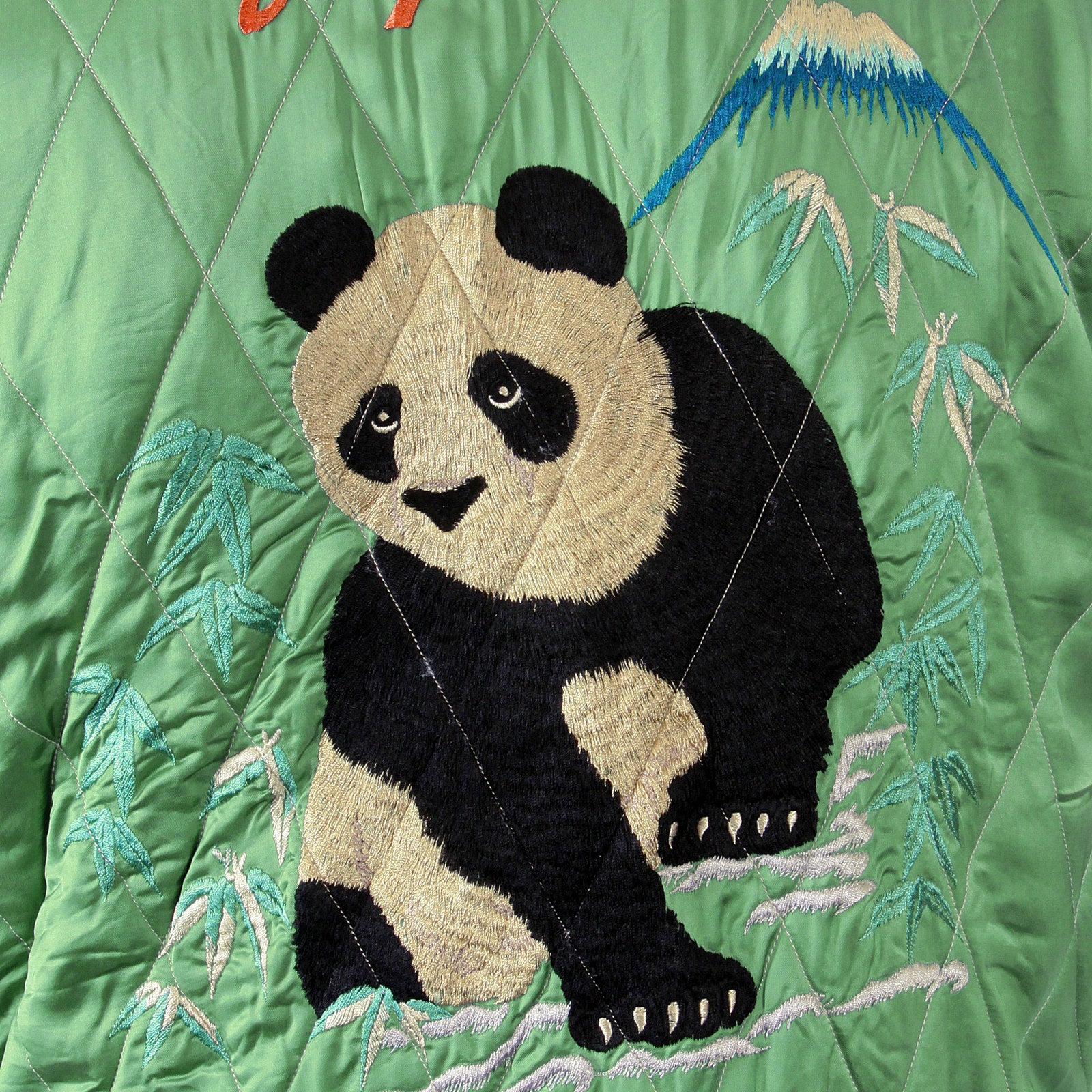 Giant Panda TT12420 Pale Green and Silver Souvenir Jacket TOYO1084 - Image 5