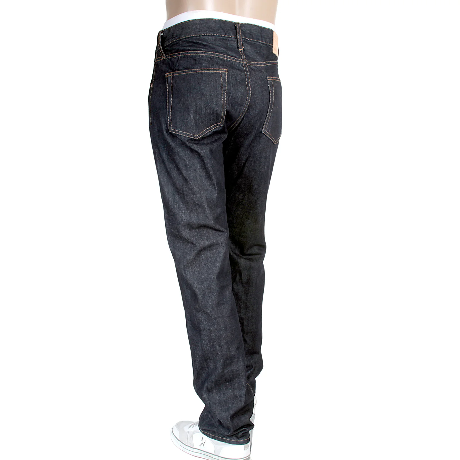 Slim Fit Straight Leg CP41218 One Wash Selvedge Denim Jeans CANE4412A - Image 6