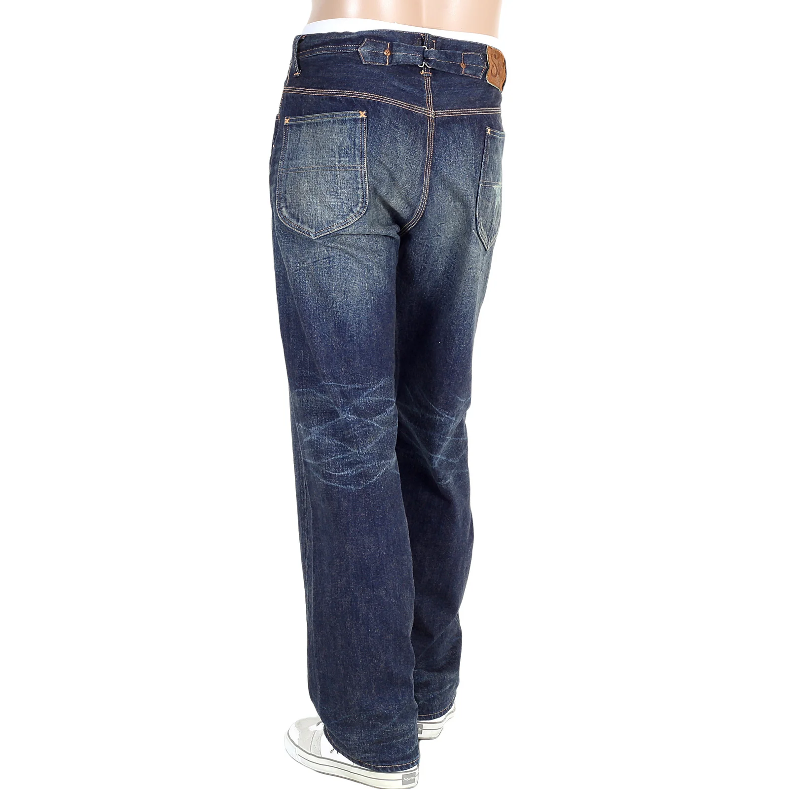 Navy Lone Star 13oz Vintage SC41111H Hard Wash Denim Jeans CANE1333 - Image 4