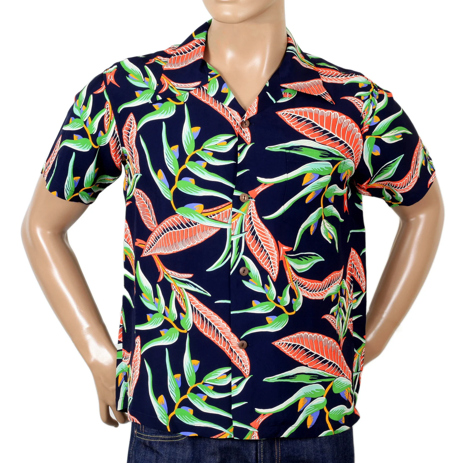 Sun Surf Hawaiian Macintosh Ukulele Printed Wine Regular Fit Short Sleeved Shirt for Men SURF7534 - Image 4