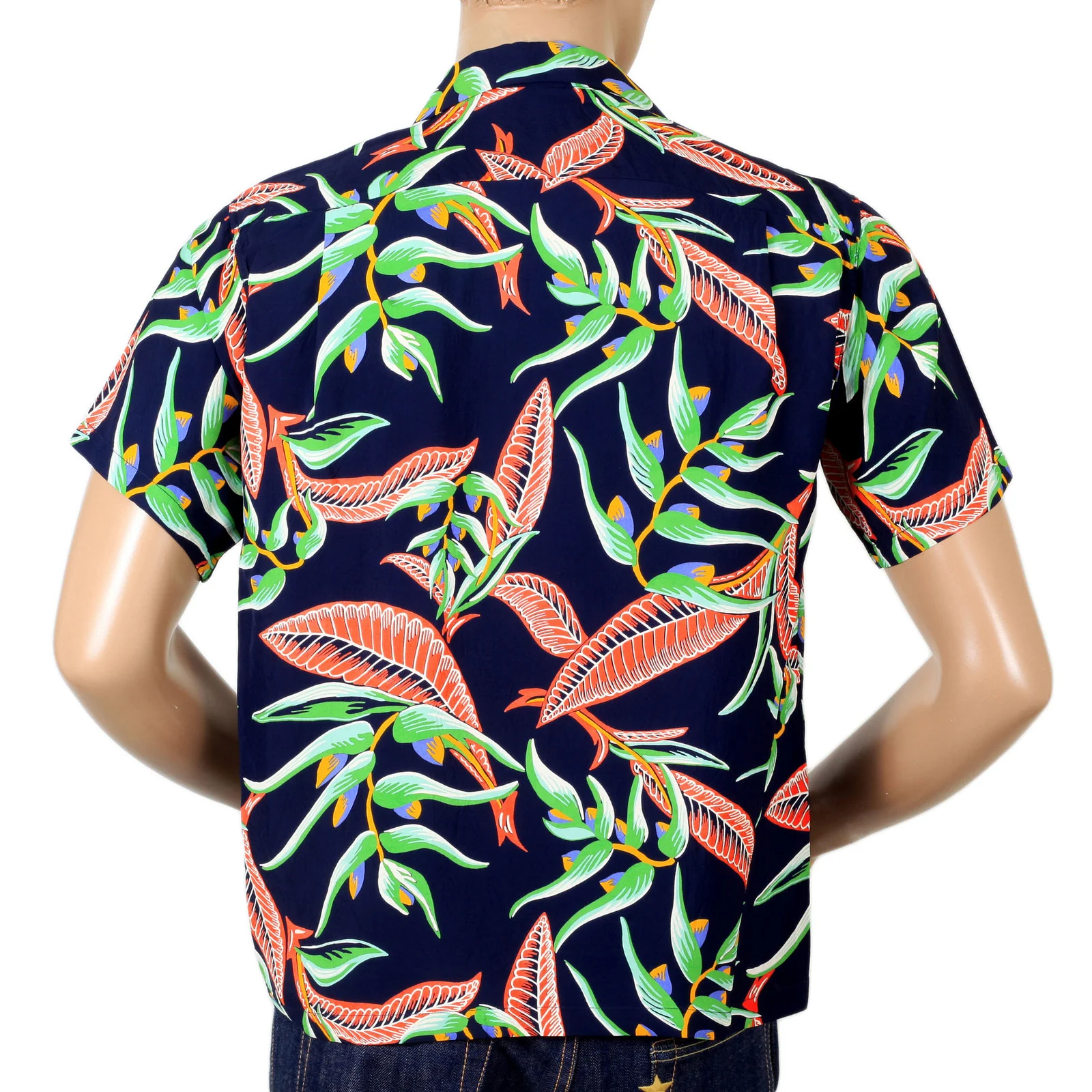 Sun Surf Hawaiian Macintosh Ukulele Printed Wine Regular Fit Short Sleeved Shirt for Men SURF7534 - Image 5