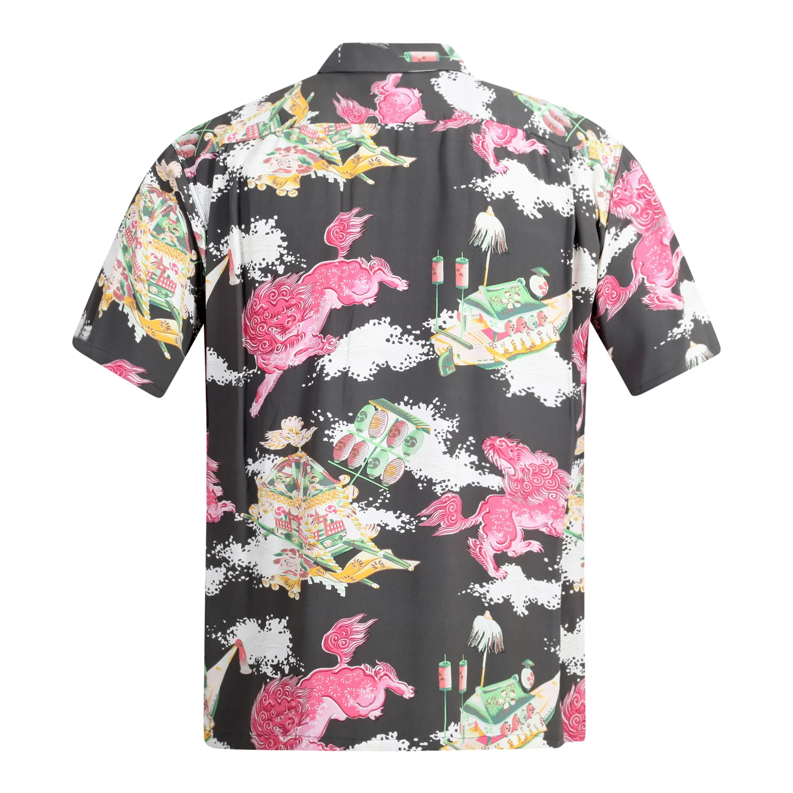 Oriental Festival Printed SS37773 Rayon Brown Hawaiian Shirt SURF8588 - Image 2