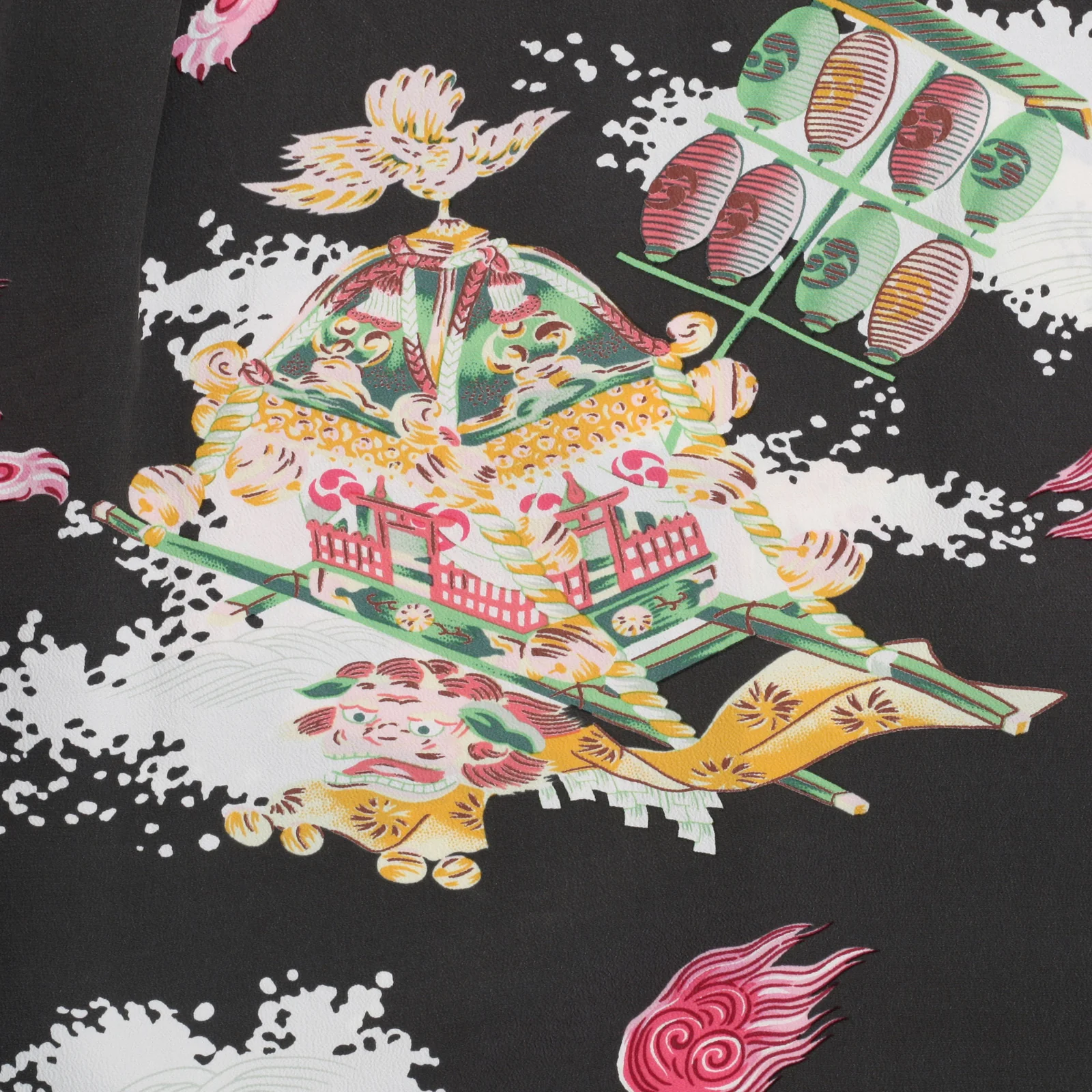 Oriental Festival Printed SS37773 Rayon Brown Hawaiian Shirt SURF8588 - Image 5
