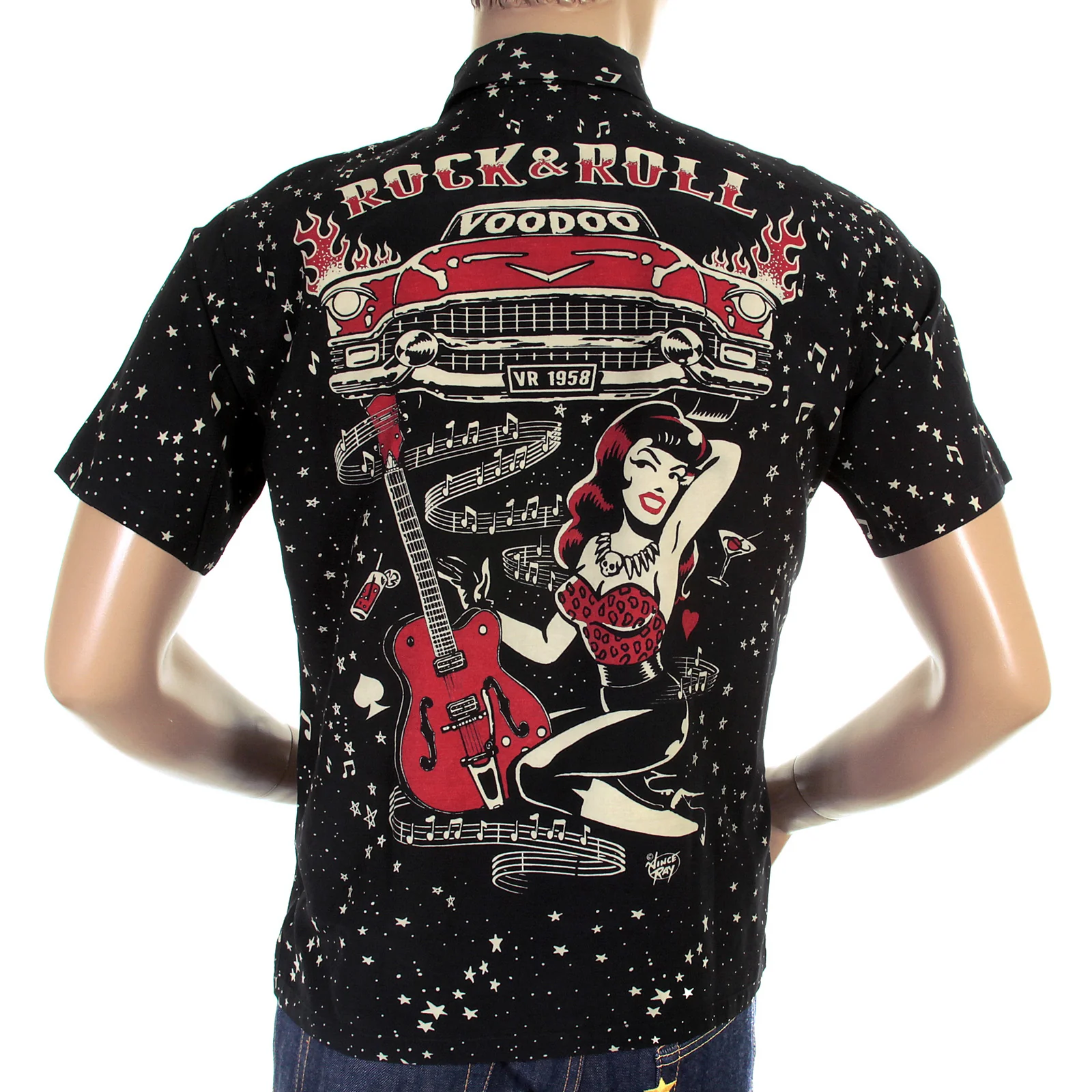 Sun Surf Mens Special Edition SS36209 Black Regular Fit Short Sleeve Vince Ray Keoni of Hawaii Shirt SURF3318 - Image 5