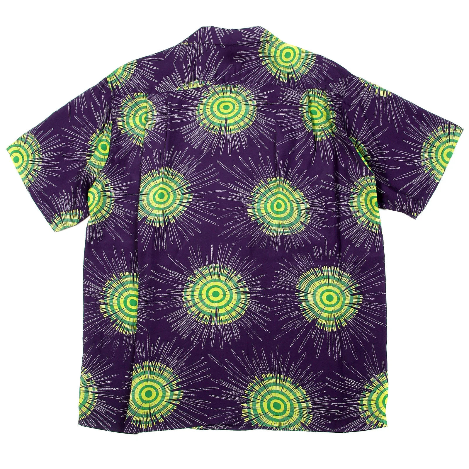Sun Surf Mens SS33320 Hawaiian Navy Blue Regular Fit Short Sleeve Cuban Collar Shirt with Fireworks Print SURF9045 - Image 4