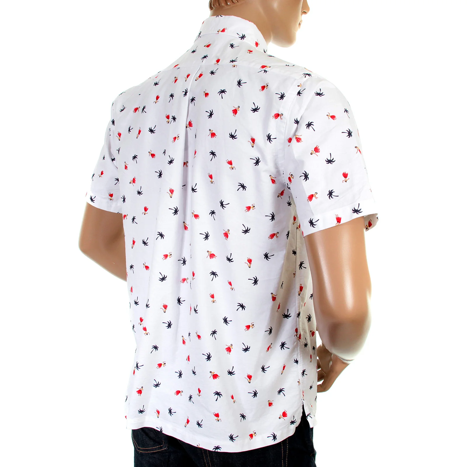 Mens Off White SS34973 Button Down Hula Dancer Printed Shirt SURF3813 - Image 8