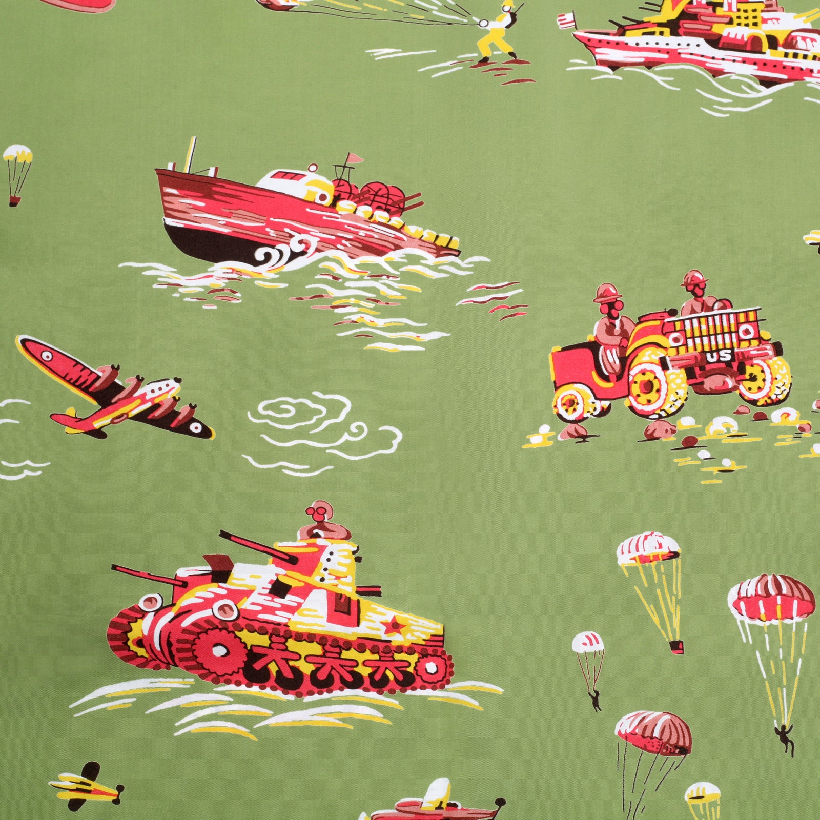 Oahu History of Troops Printed SS33876 Olive Hawaiian Shirt SURF7538 - Image 6