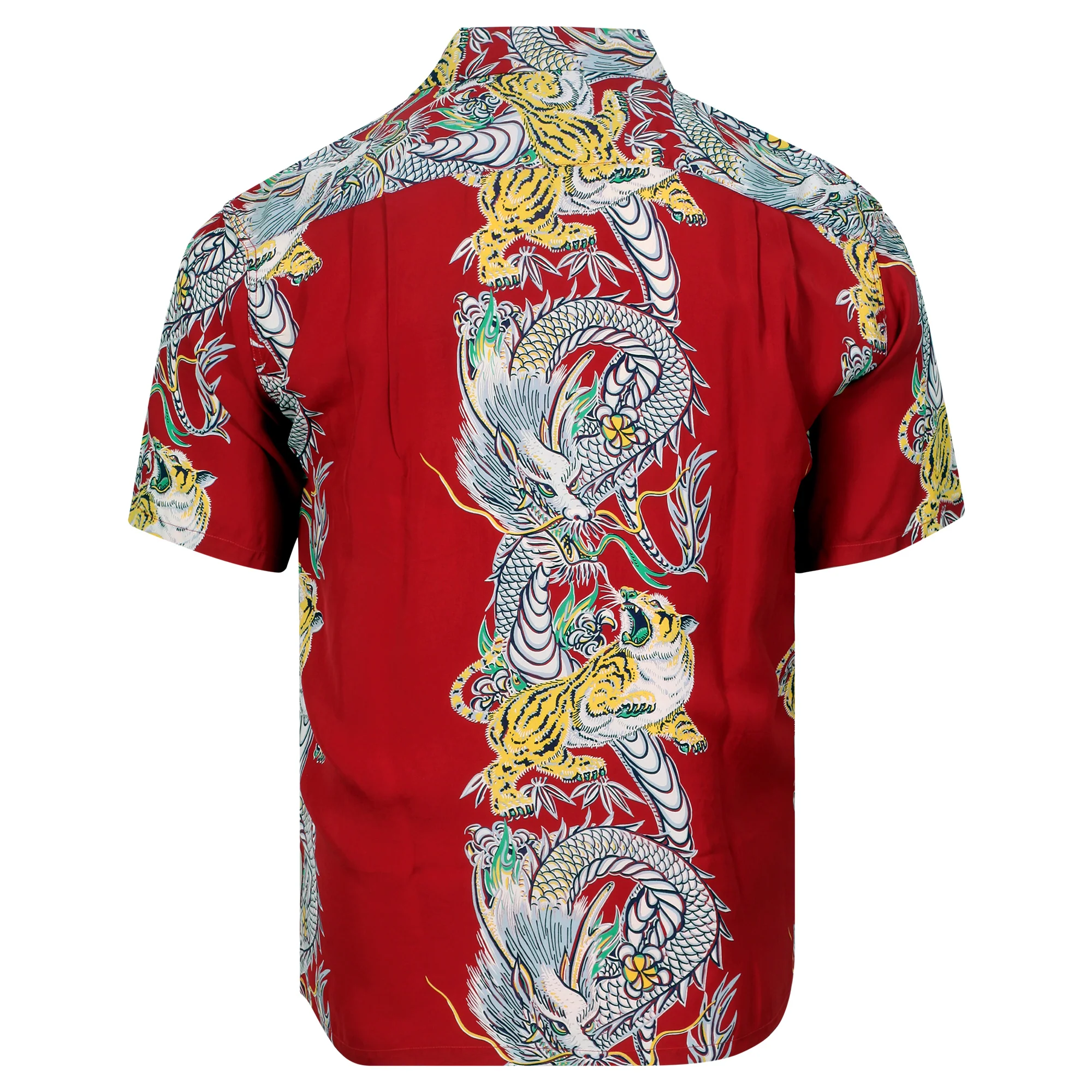 Special Edition Tornado Tiger SS38417 Red Hawaiian Shirt SURF11099 - Image 2