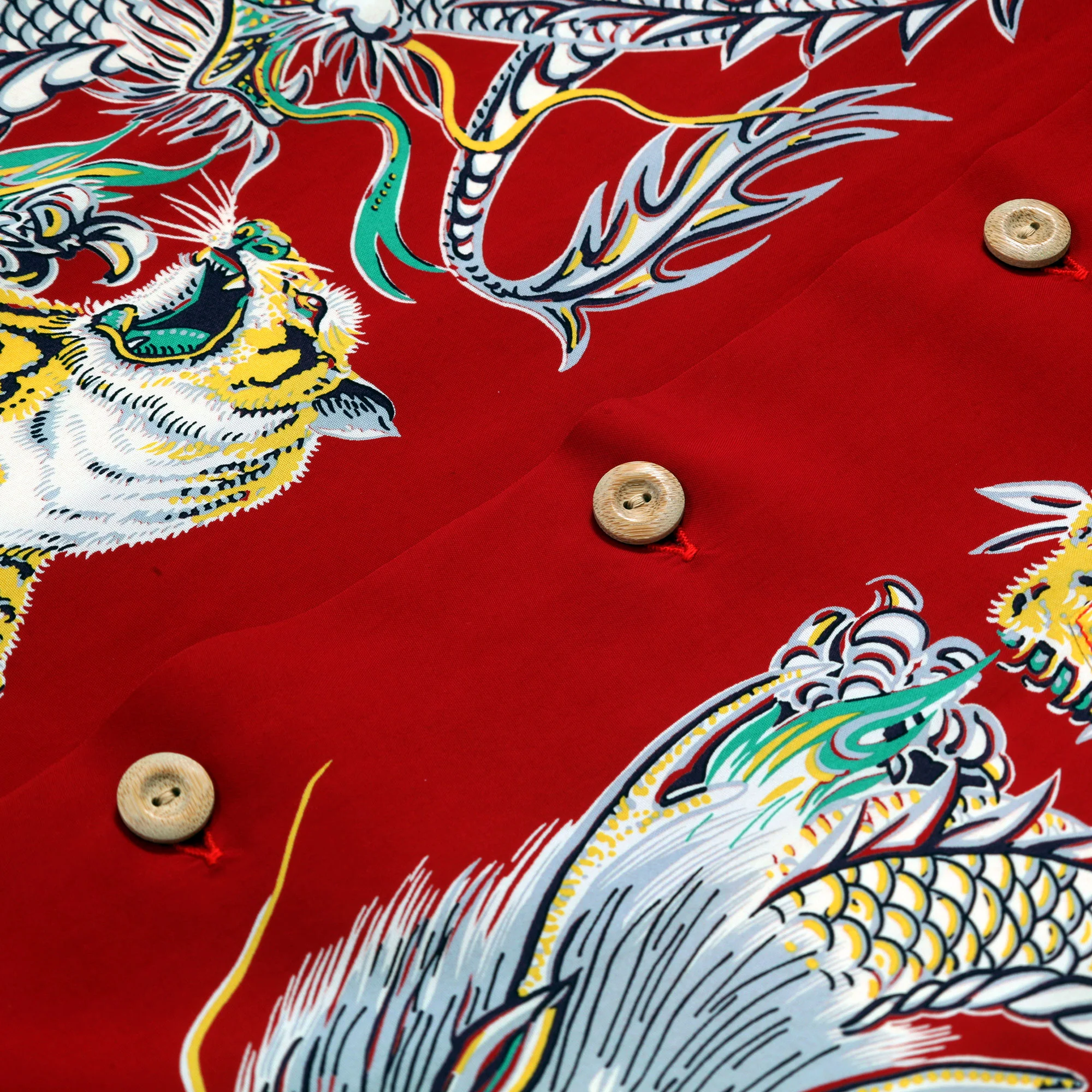 Special Edition Tornado Tiger SS38417 Red Hawaiian Shirt SURF11099 - Image 4