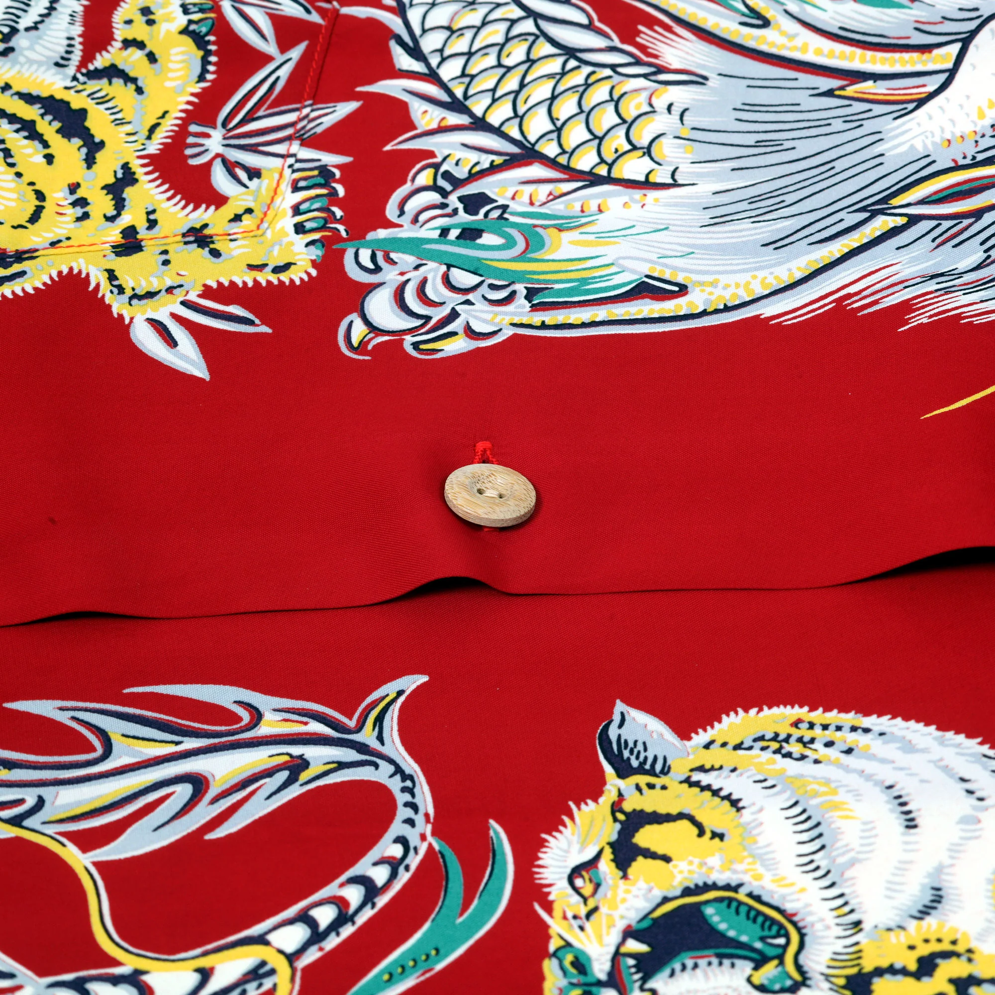 Special Edition Tornado Tiger SS38417 Red Hawaiian Shirt SURF11099 - Image 7