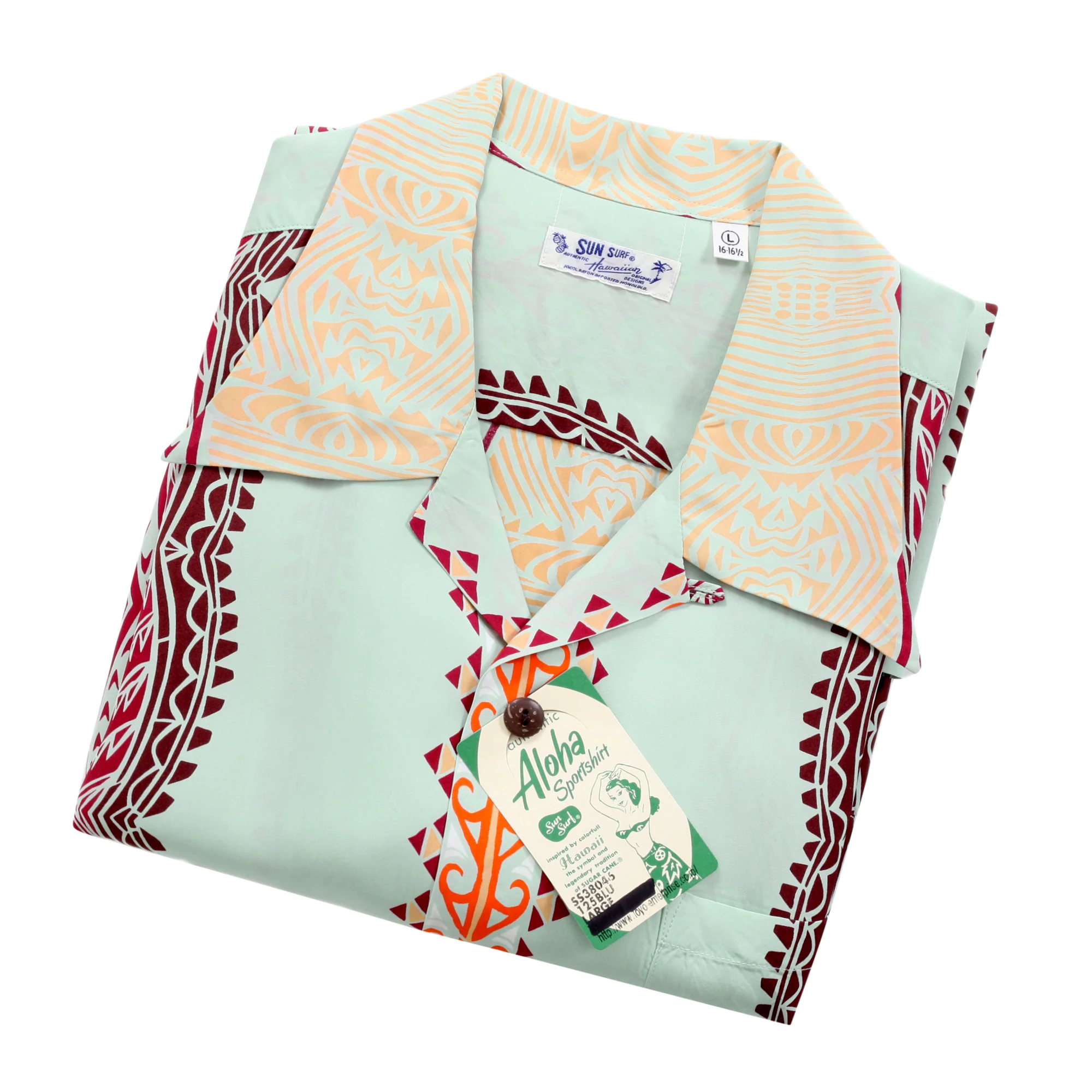 Traditional Tattoo Motif SS38046 Blue Rayon Hawaiian Shirt SURF10265 - Image 5
