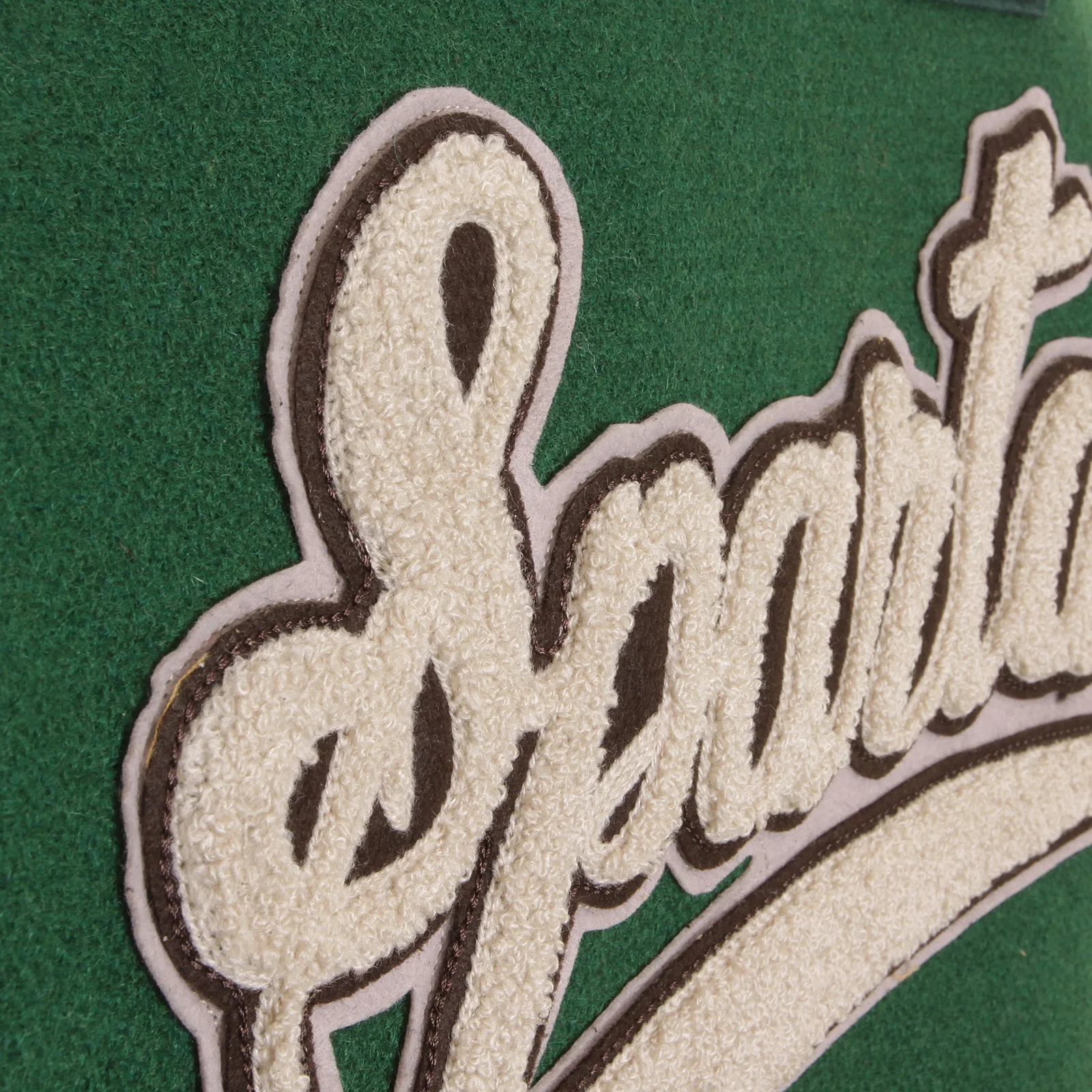 Green and Black Leather Sleeve WV12310 Award Spartans Jacket WHIT1092 - Image 7