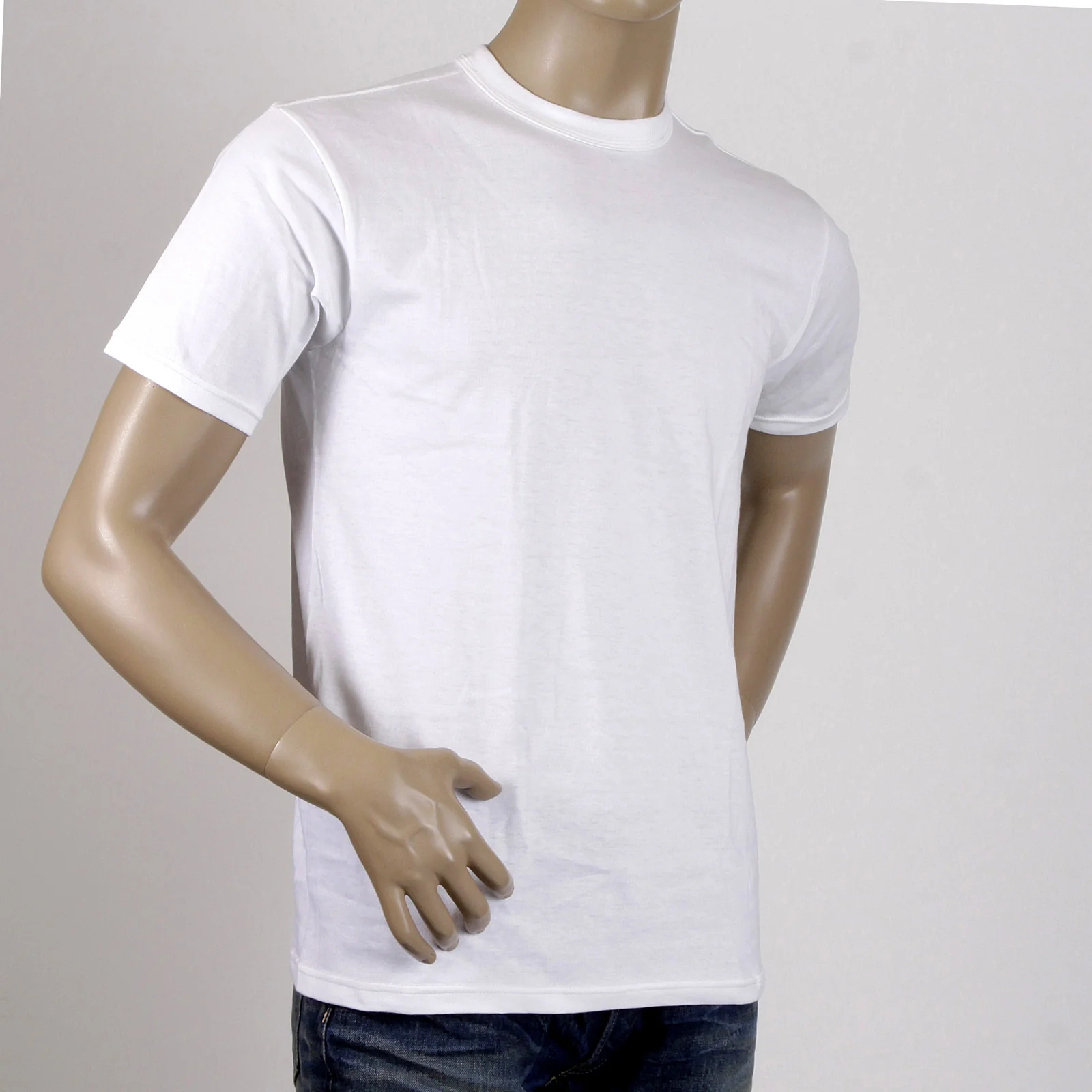 Classic White Regular Fit WV73544 Short Sleeve Cotton T-Shirt WHIT2827 - Image 4